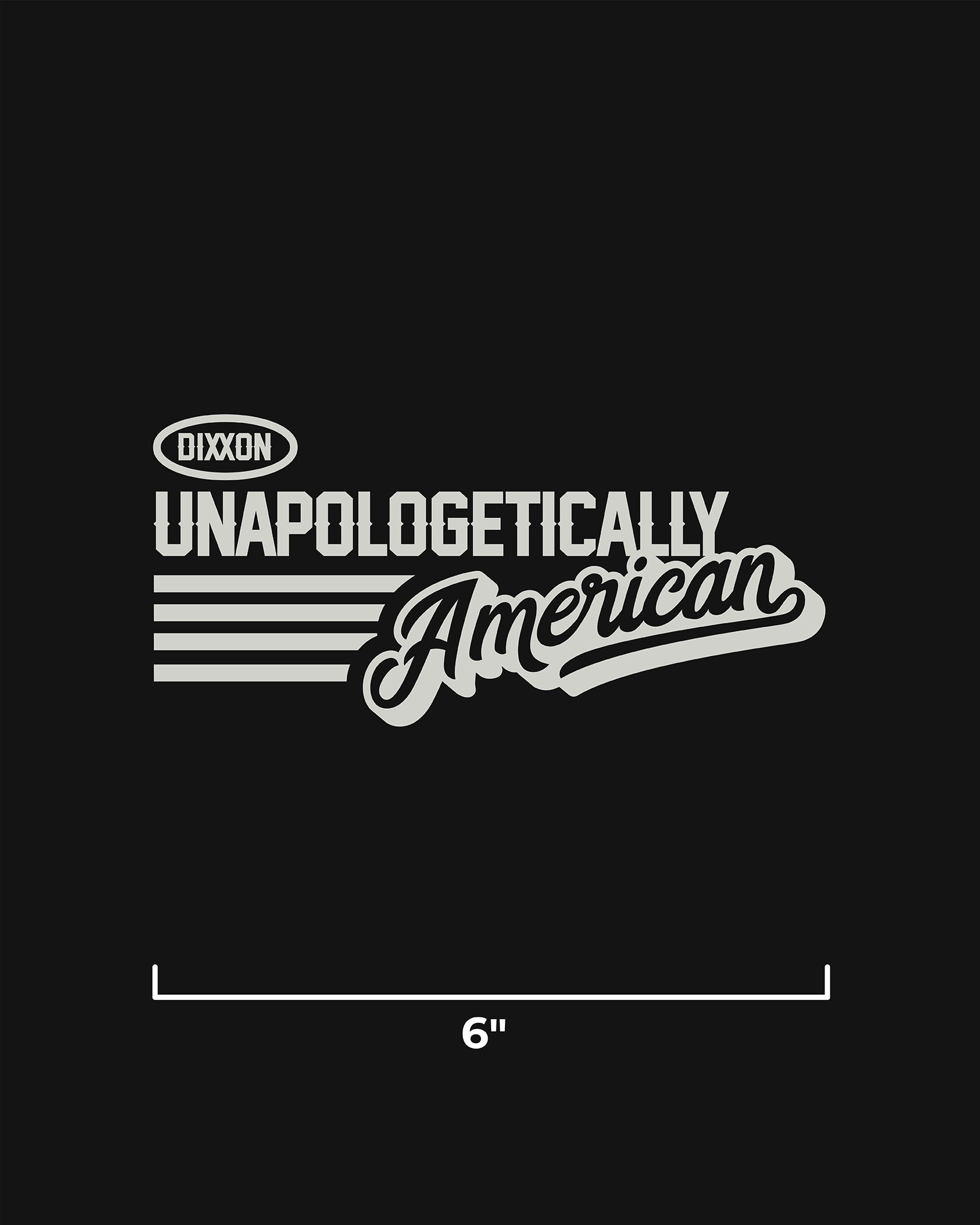Unapologetically American 6" Die Cut Sticker