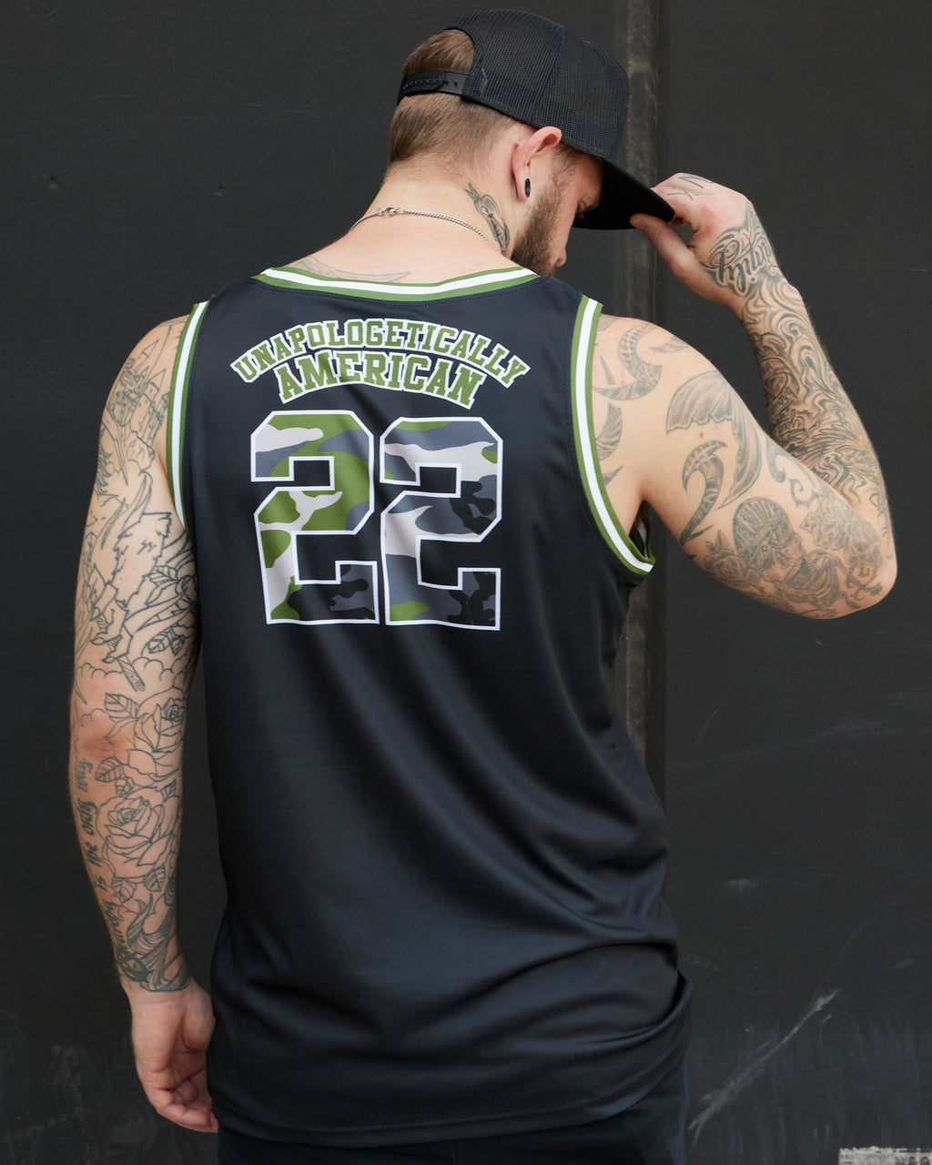 Unapologetically American Jersey - Black & Camo