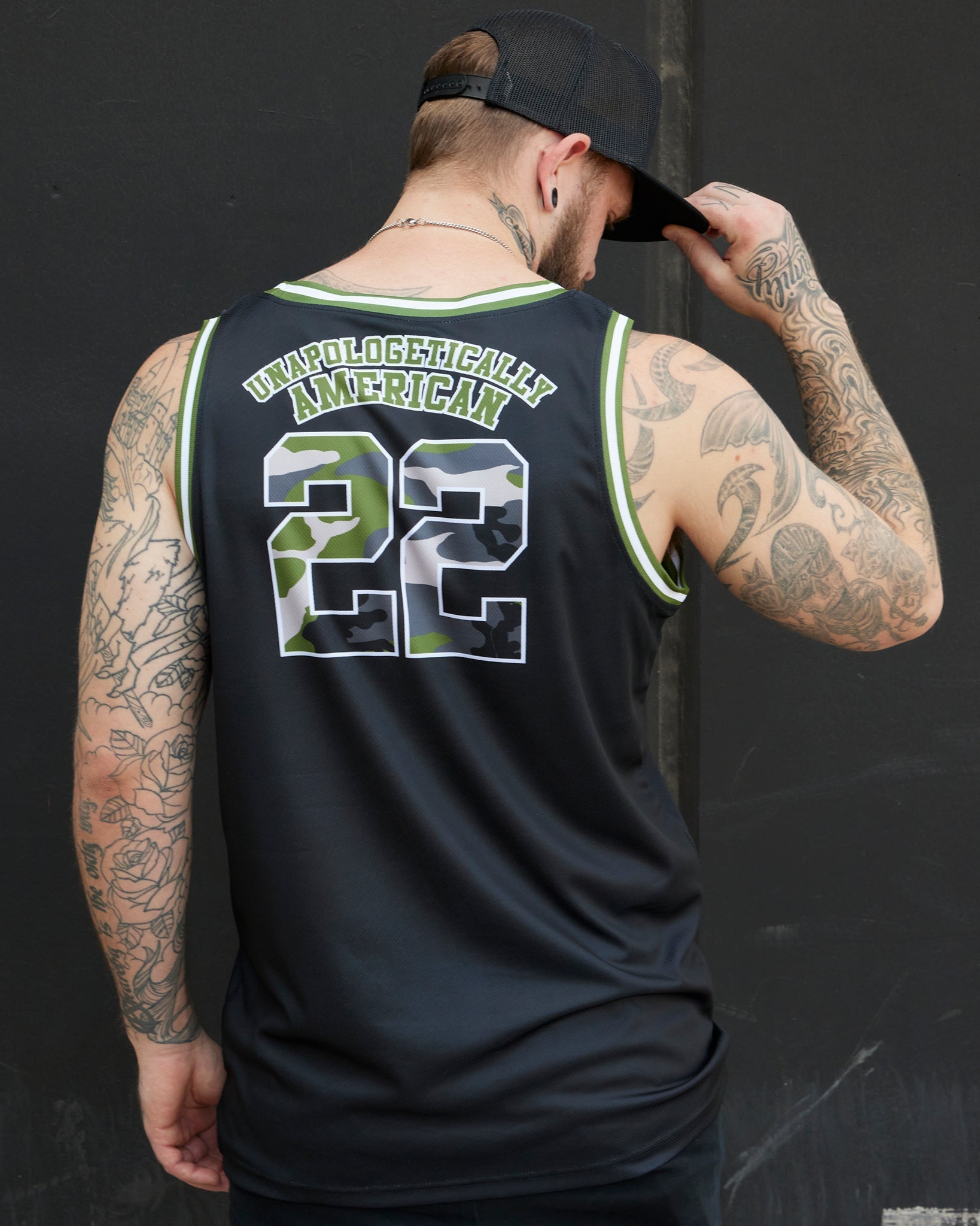 Unapologetically American Jersey - Black & Camo