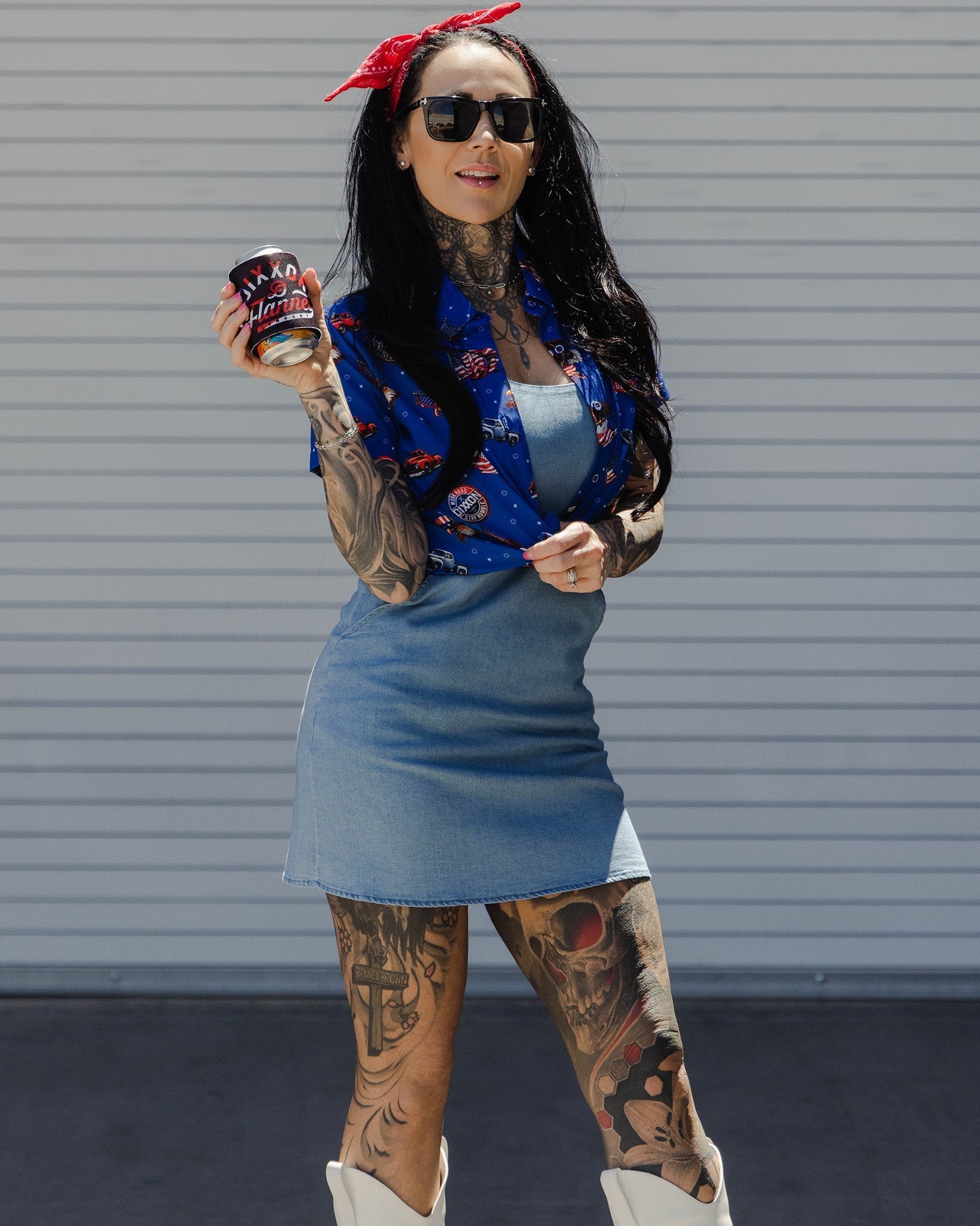 Uptown Dress - Blue Denim