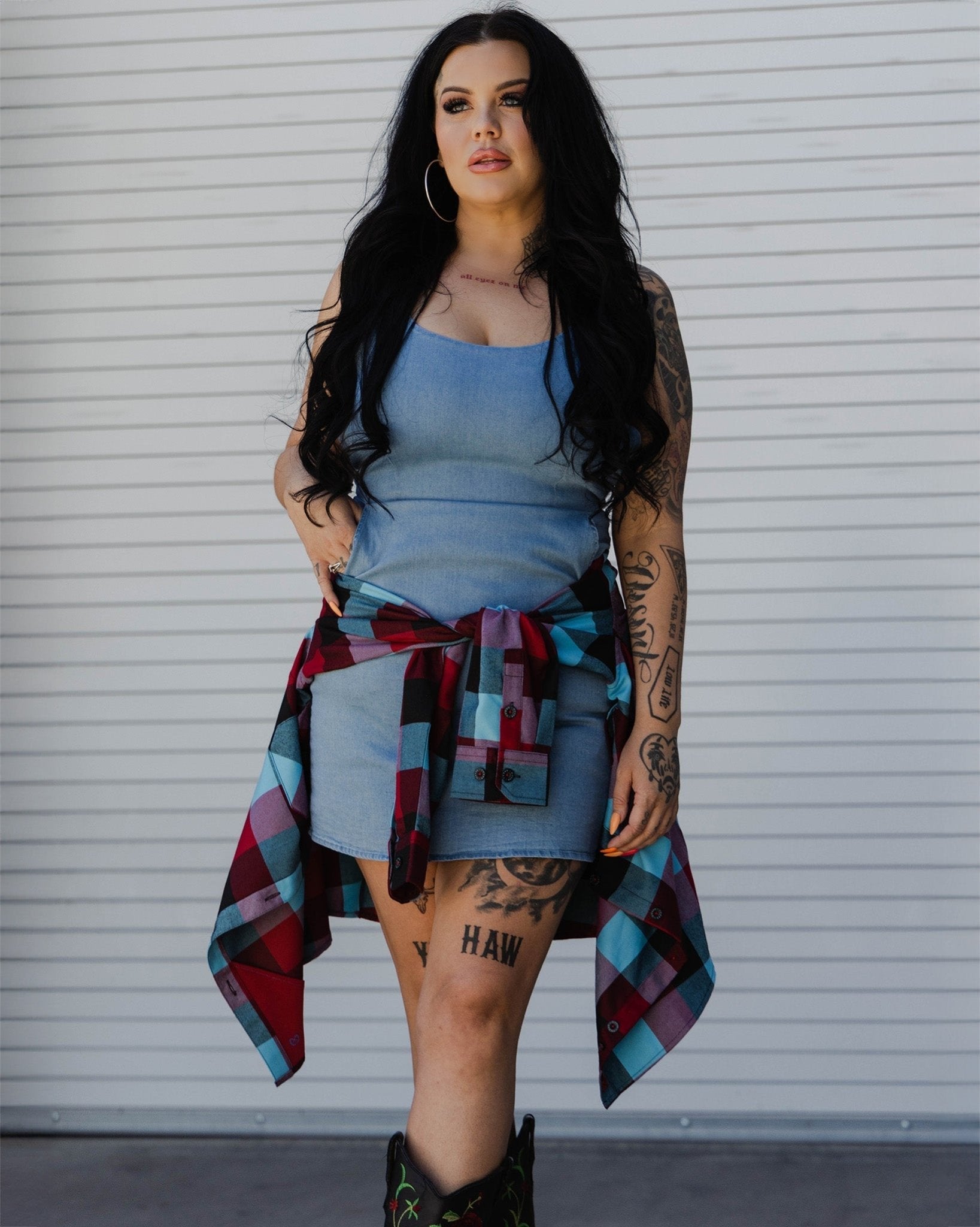 Uptown Dress - Blue Denim