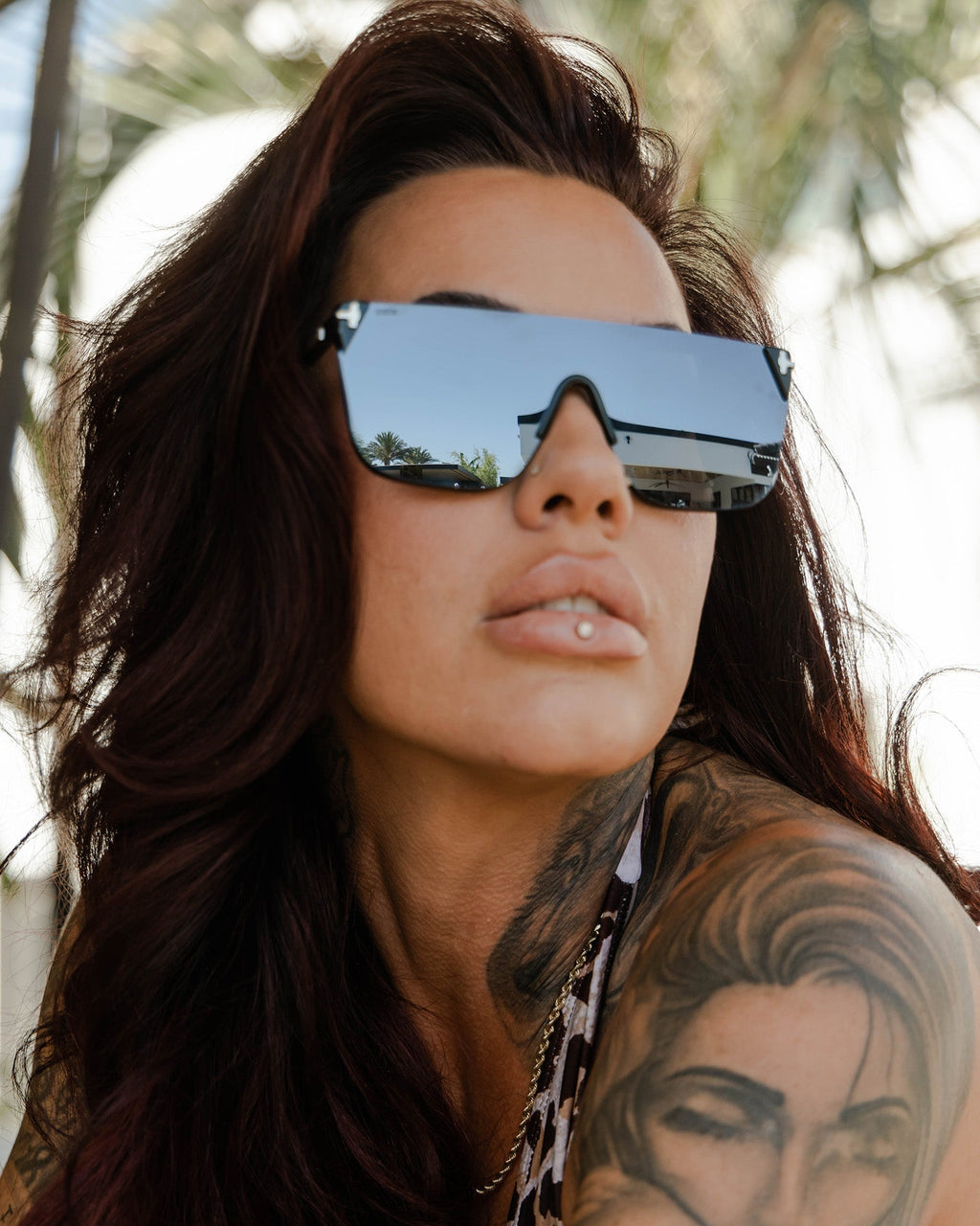 Vega Sunglasses - Black & Chrome