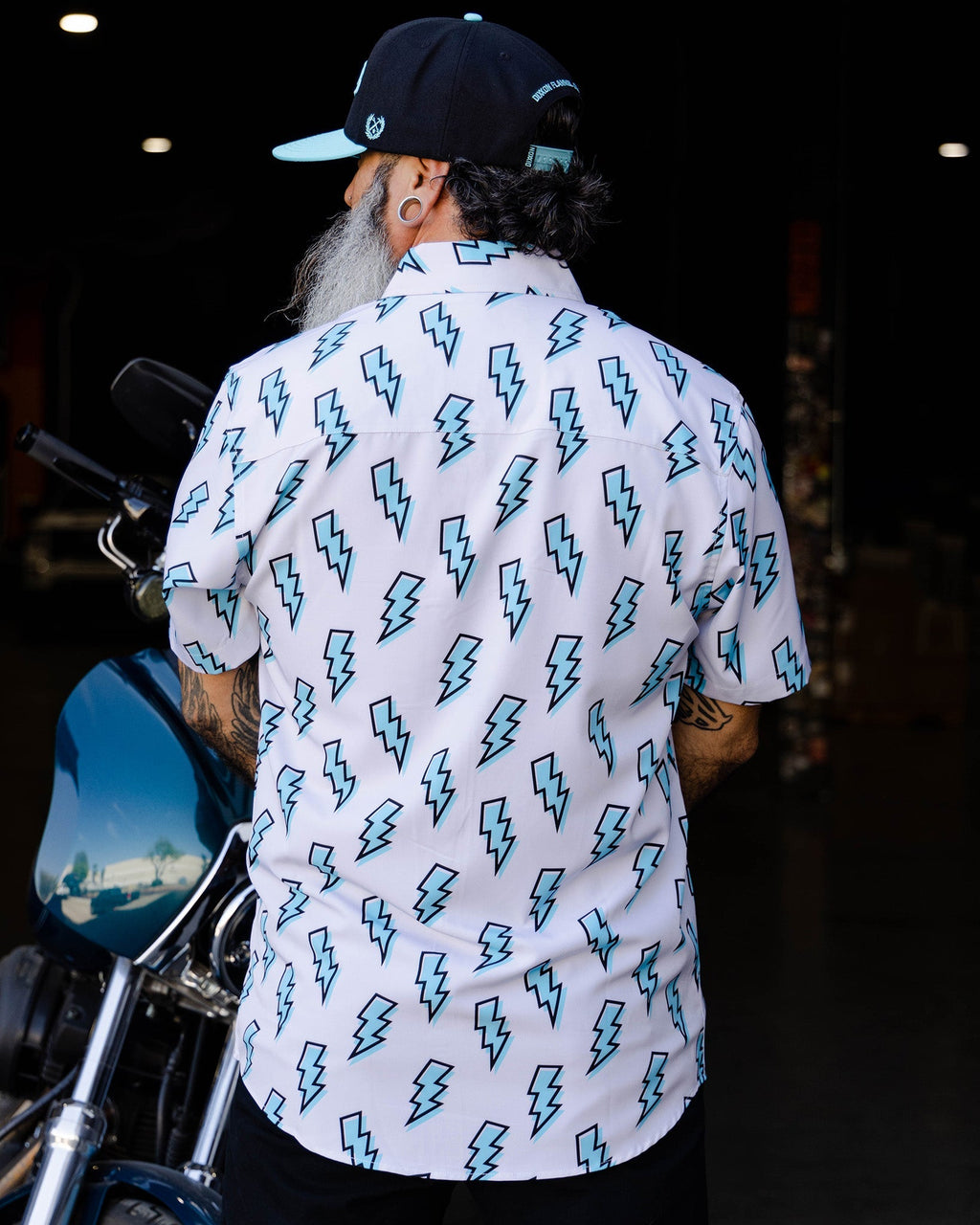 Voltage Party Shirt - Gray & Blue