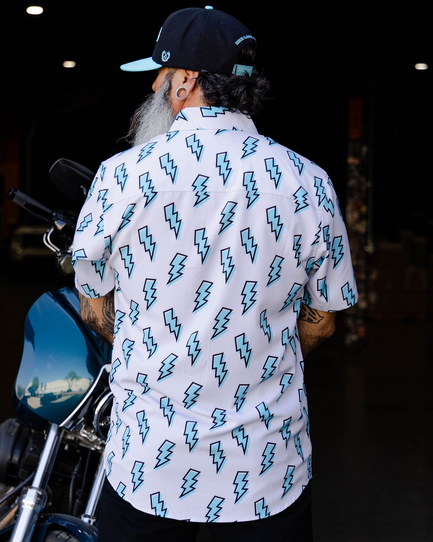 Voltage Party Shirt - Gray & Blue