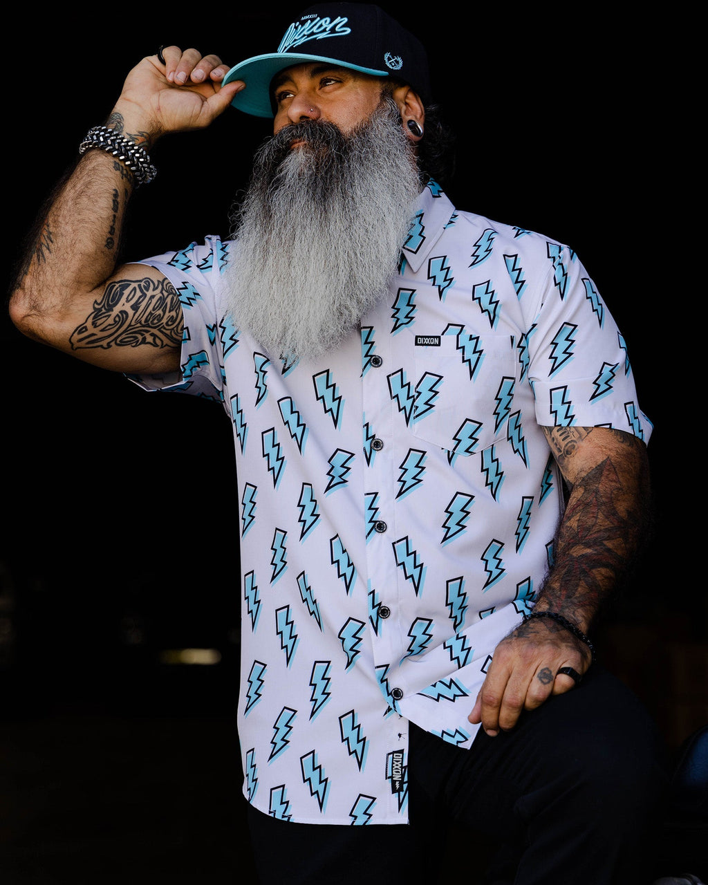 Voltage Party Shirt - Gray & Blue