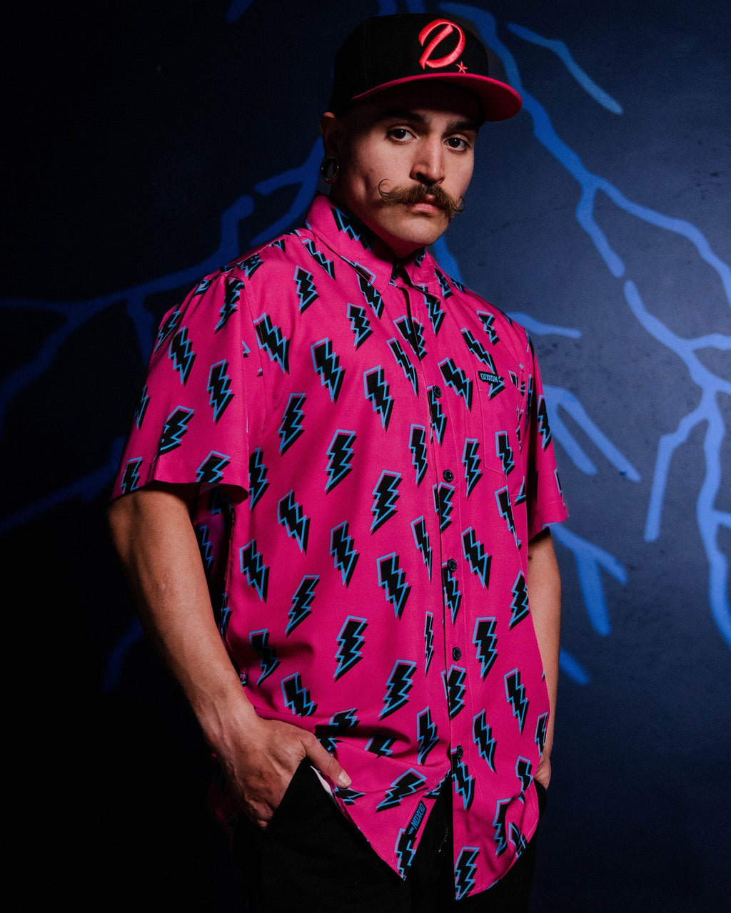 Voltage Party Shirt - Pink & Black