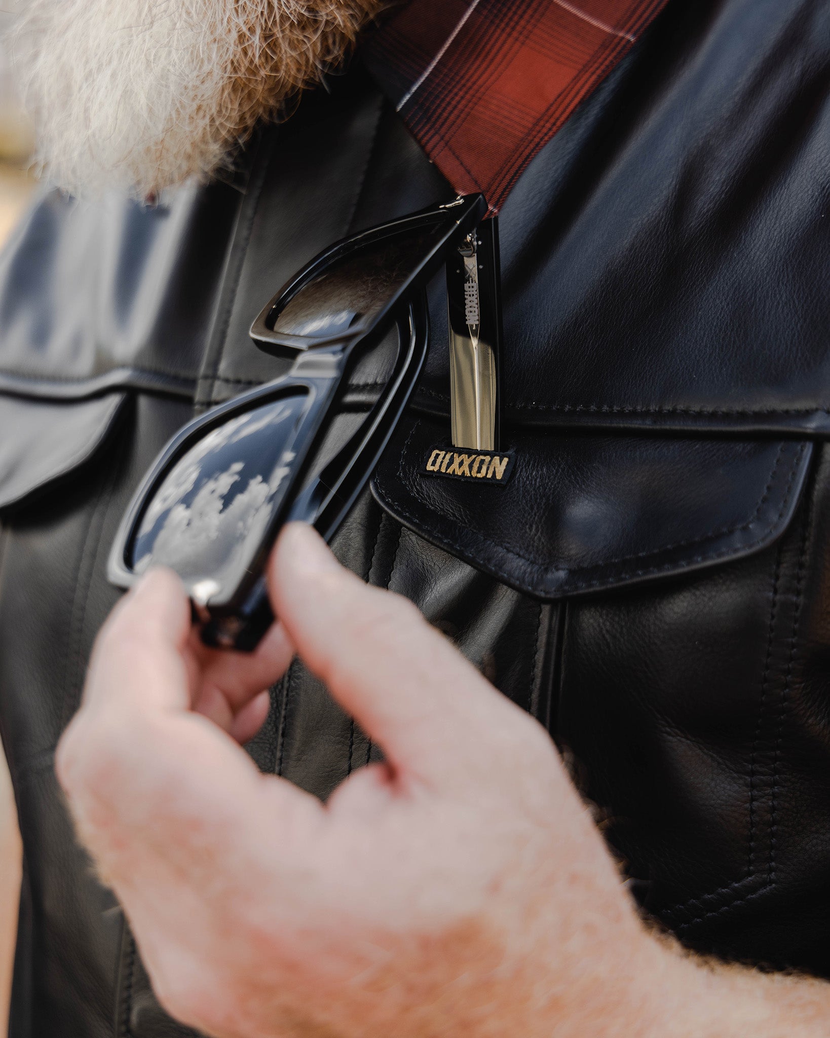 Walker Leather Vest - Black