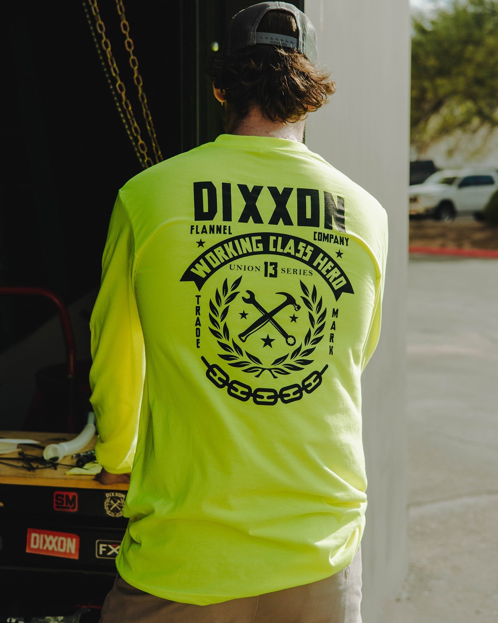 Weld Hi Vis Long Sleeve T-Shirt - Safety Yellow