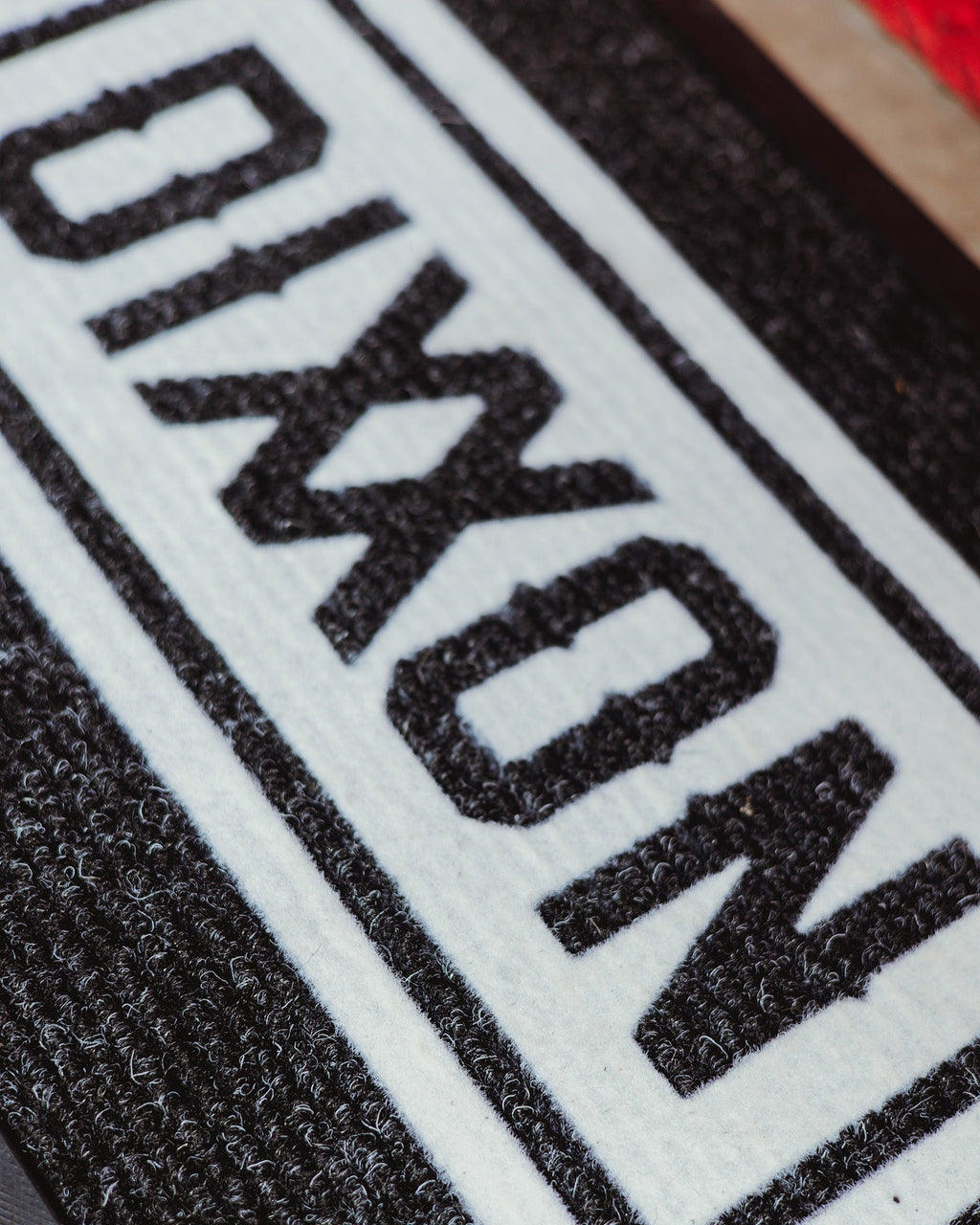 White Bar Indoor Mat - Black