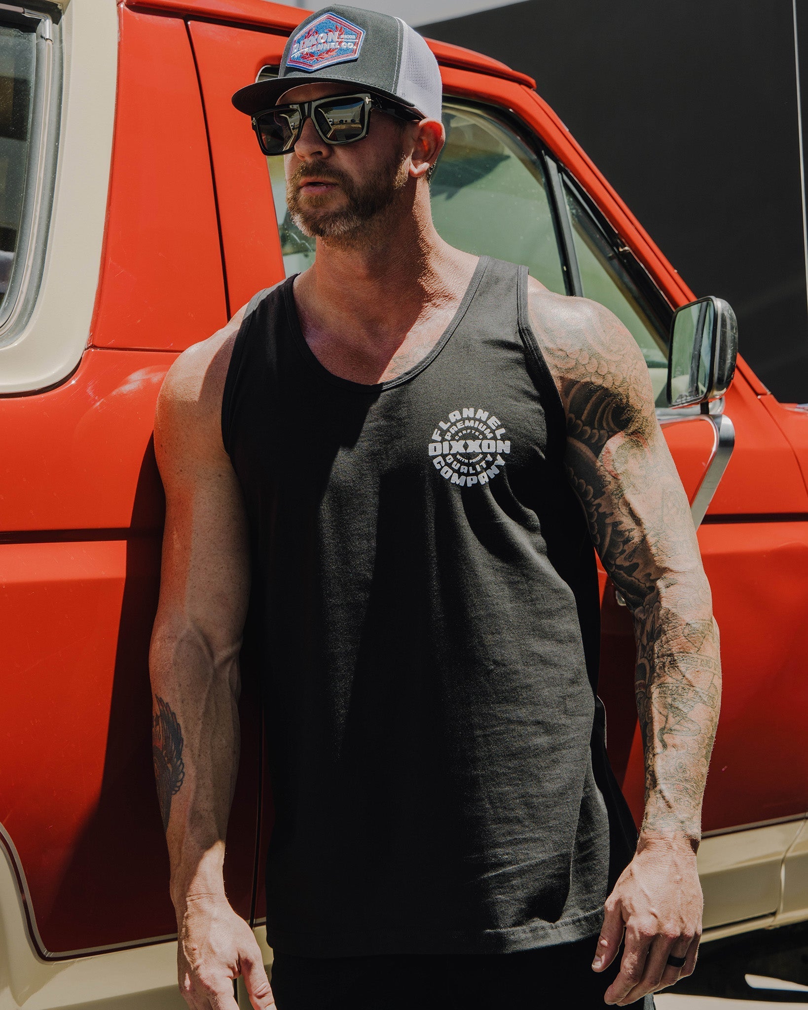 White Crafted With Pride Tank - Black