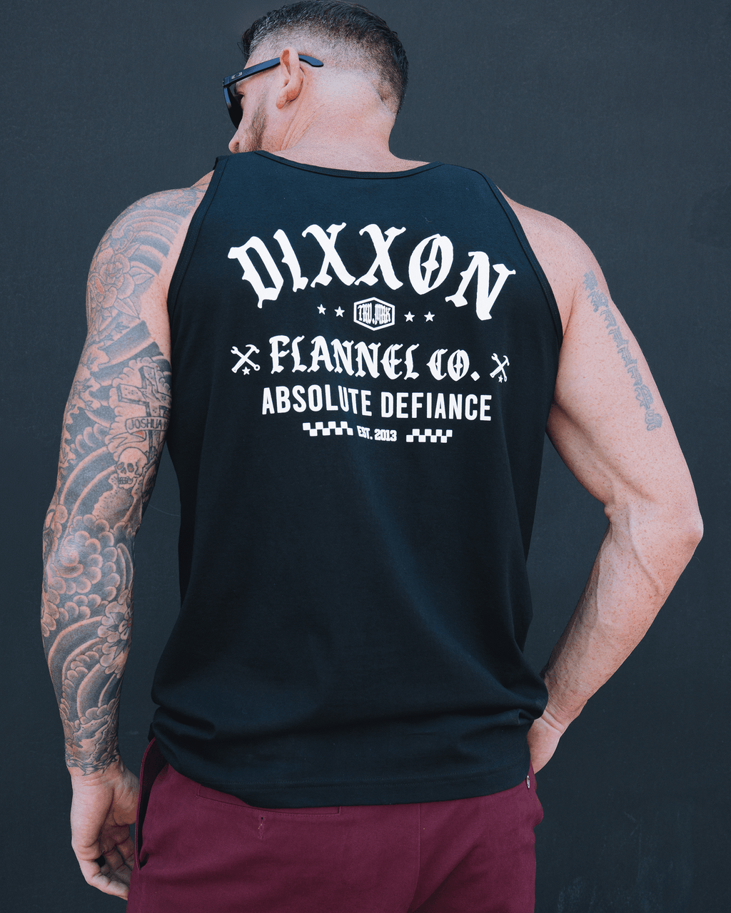 White Cruz Tank - Black