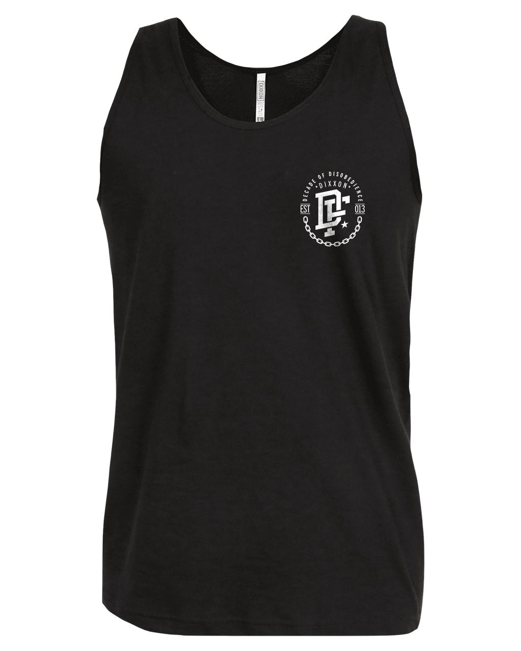 White Disobedience Tank - Black