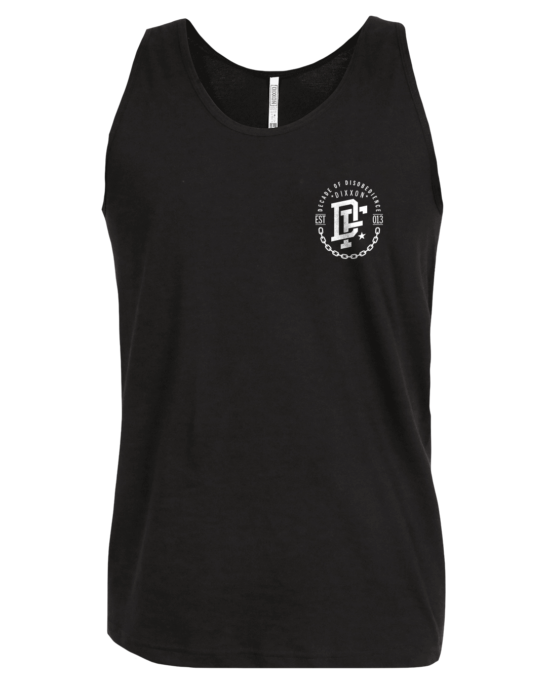 White Disobedience Tank - Black