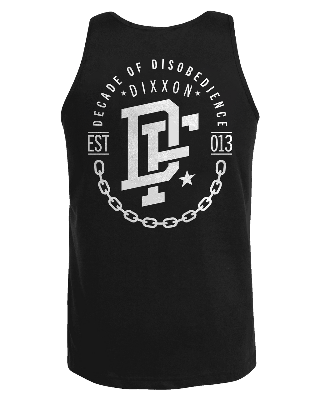 White Disobedience Tank - Black