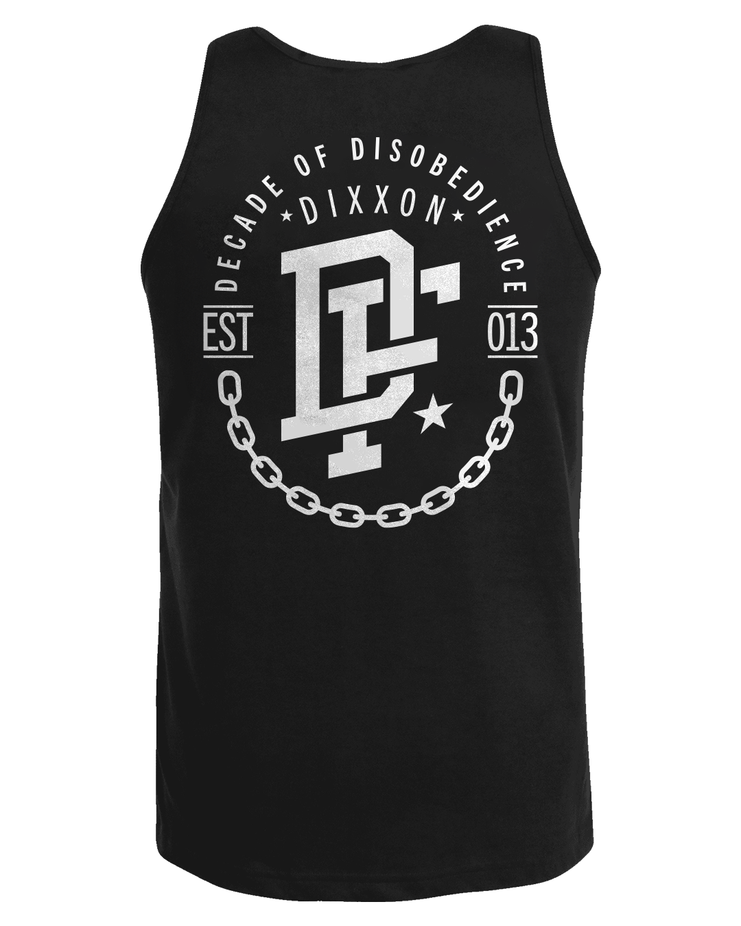White Disobedience Tank - Black