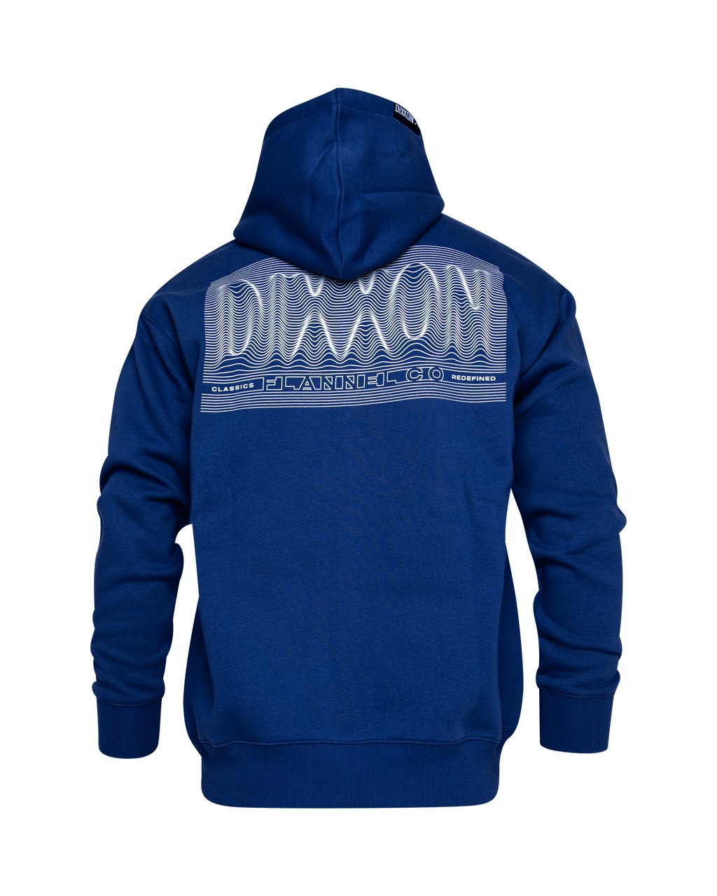 White Epicenter Zip Up Hoodie - Blue