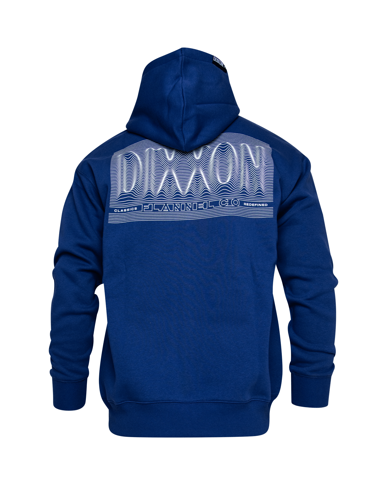 White Epicenter Zip Up Hoodie - Blue