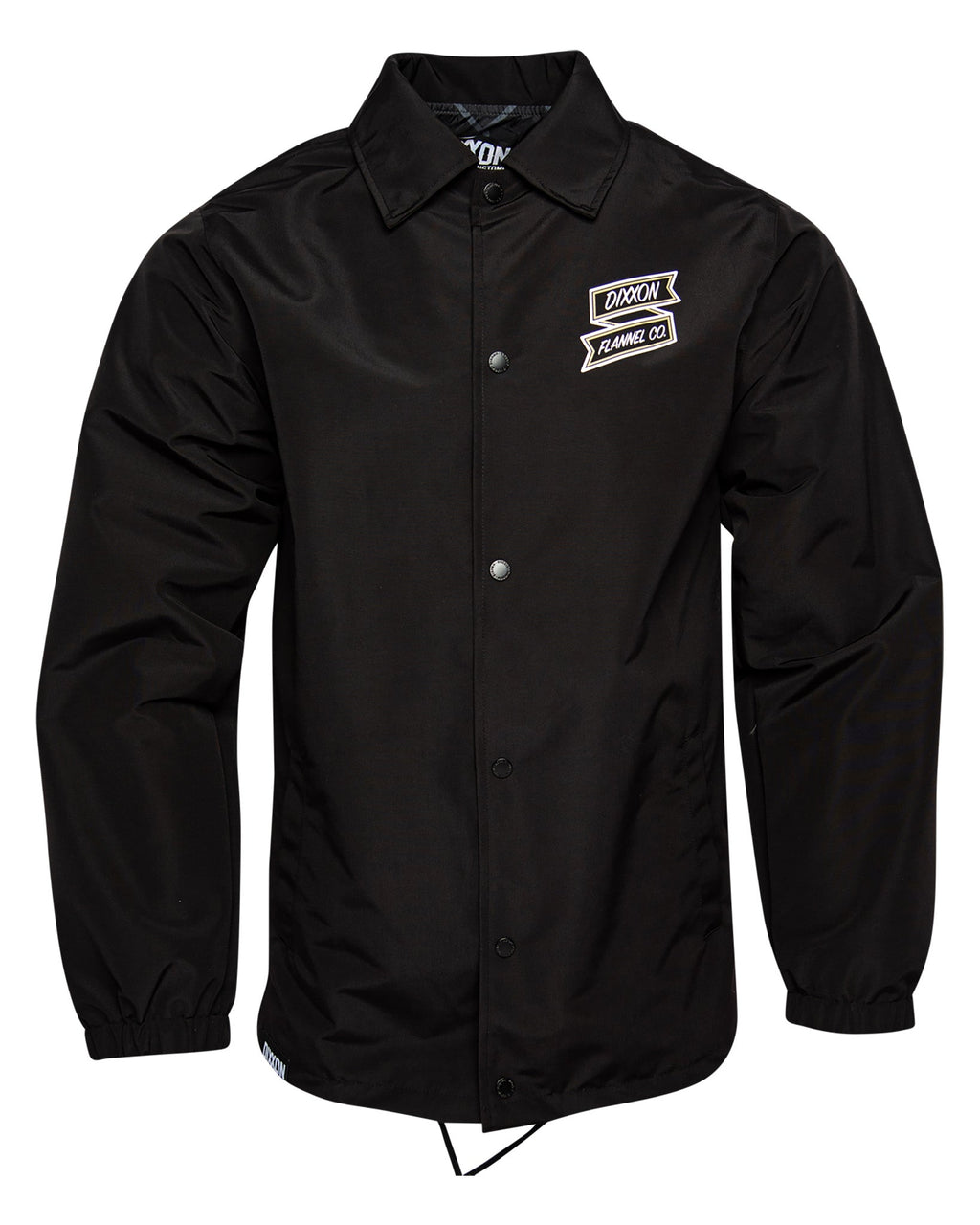 White & Gold Ignite Coaches Jacket - Black