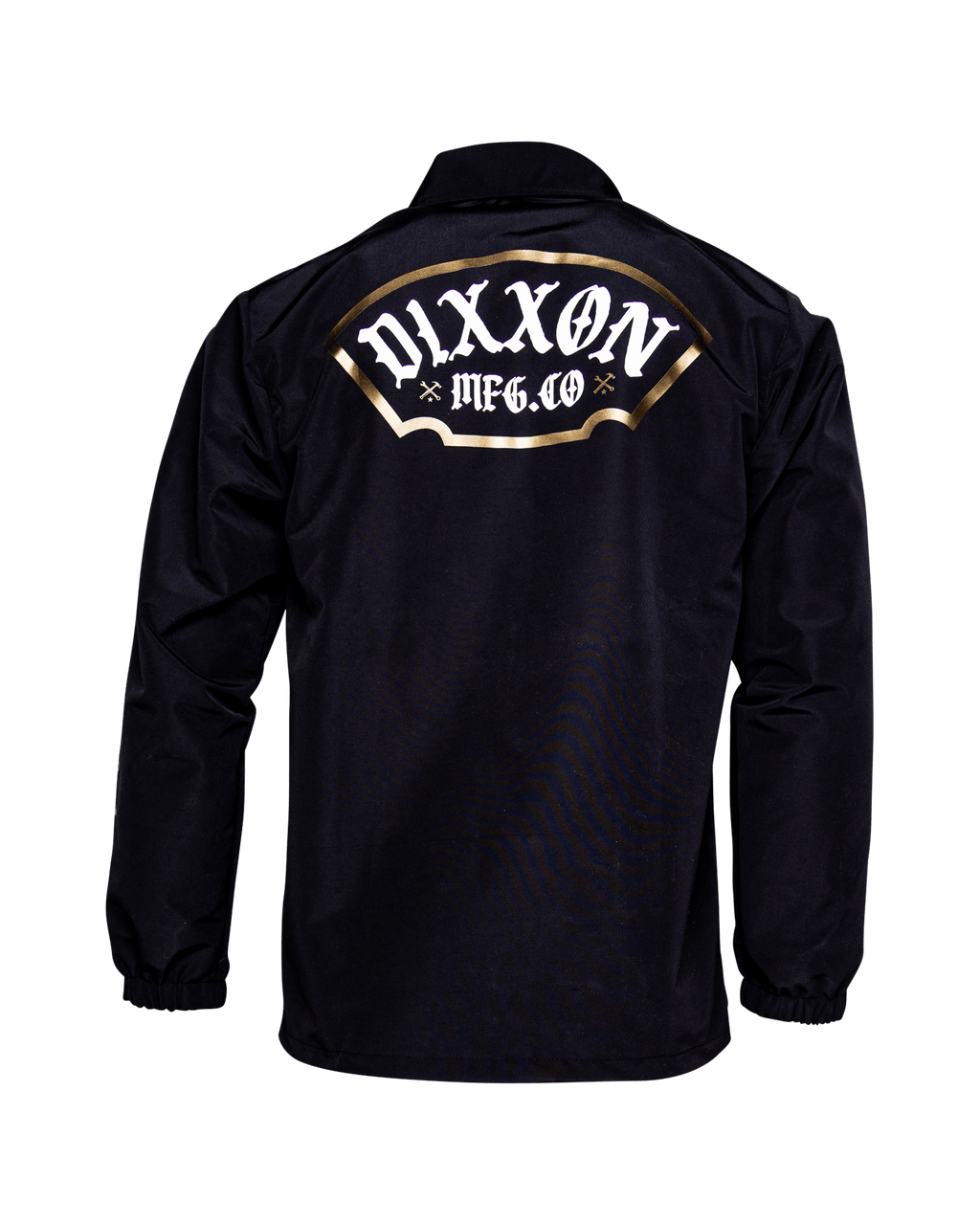 White & Gold Salty Patch Coaches Jacket - Black