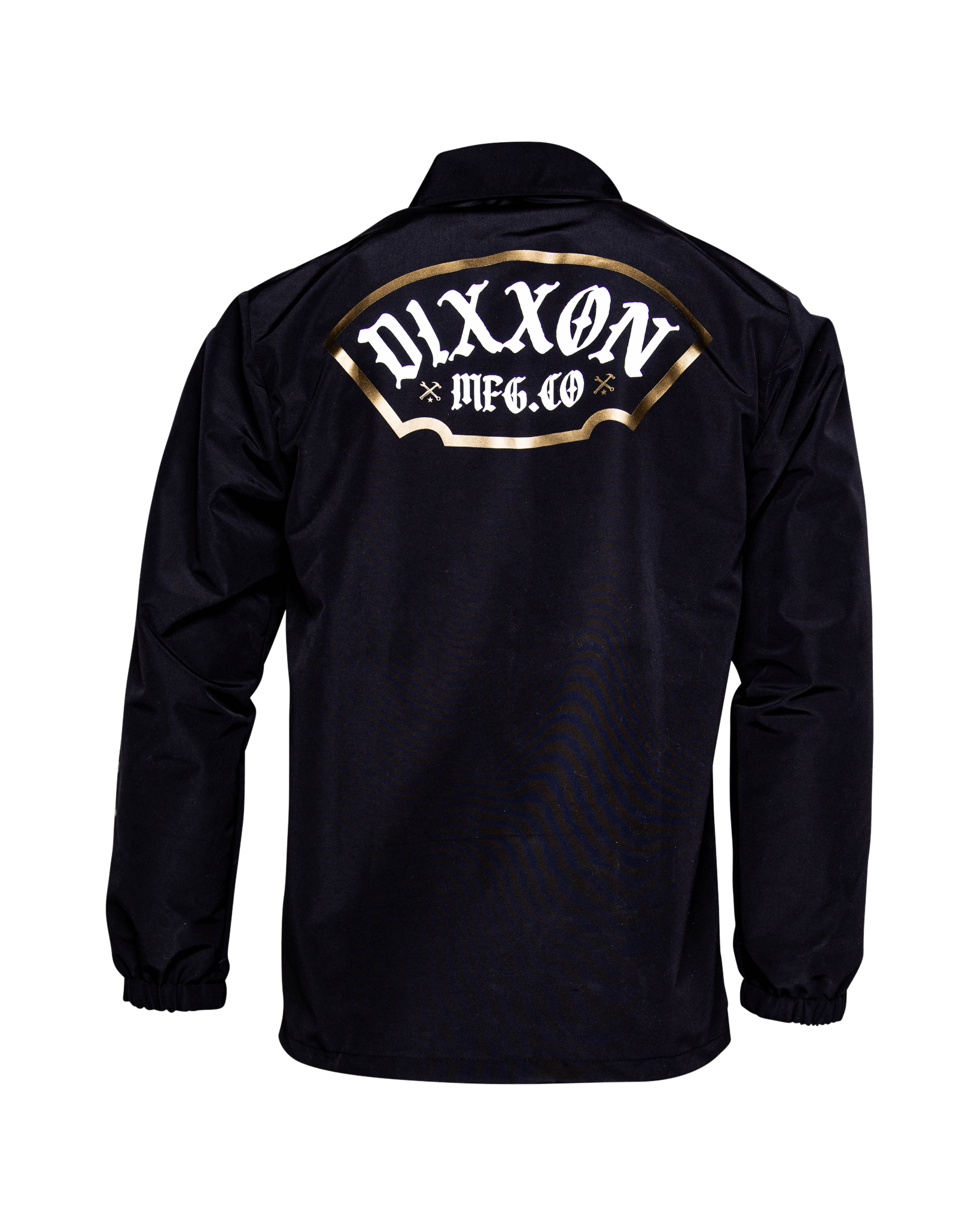 White & Gold Salty Patch Coaches Jacket - Black