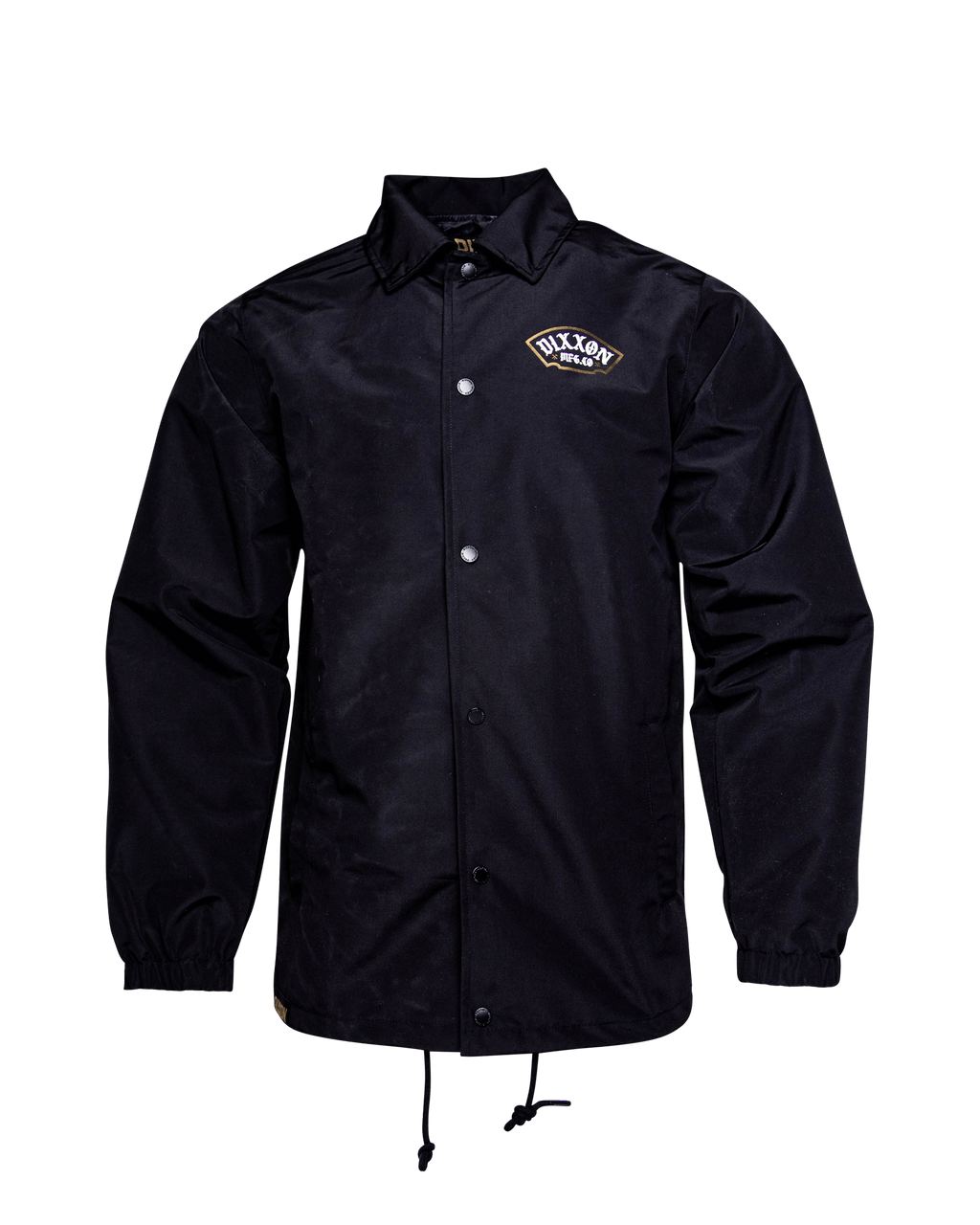 White & Gold Salty Patch Coaches Jacket - Black