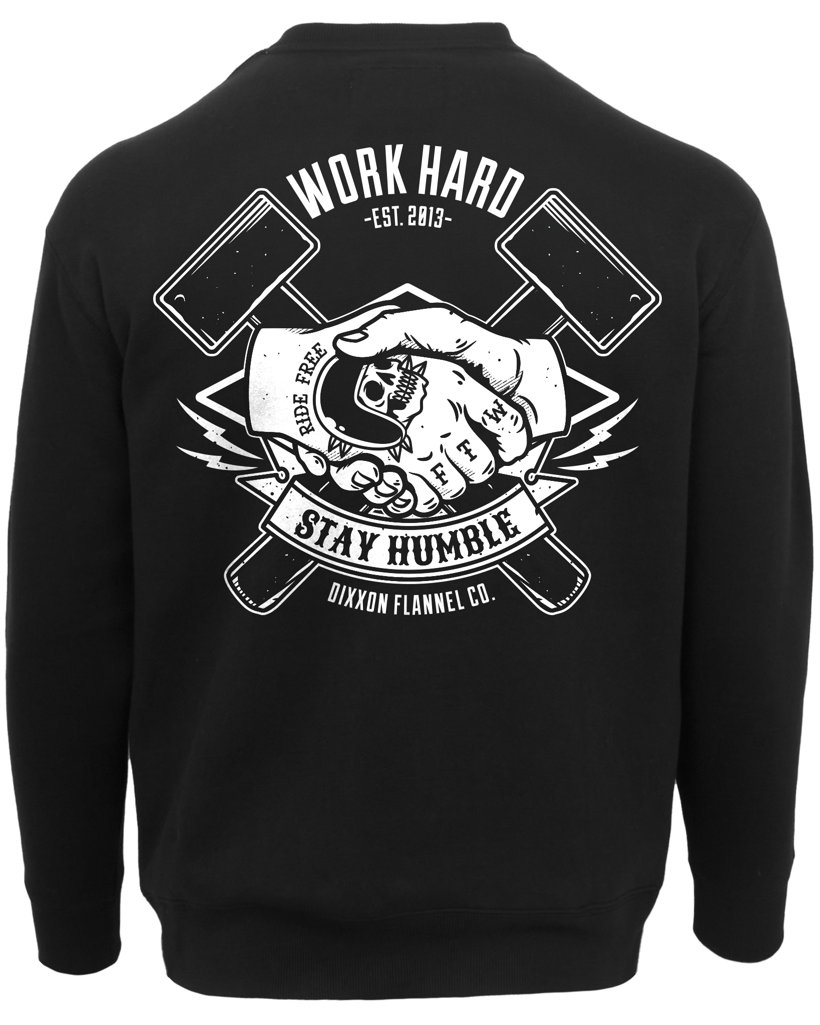 White Hammers Crewneck Sweatshirt - Black
