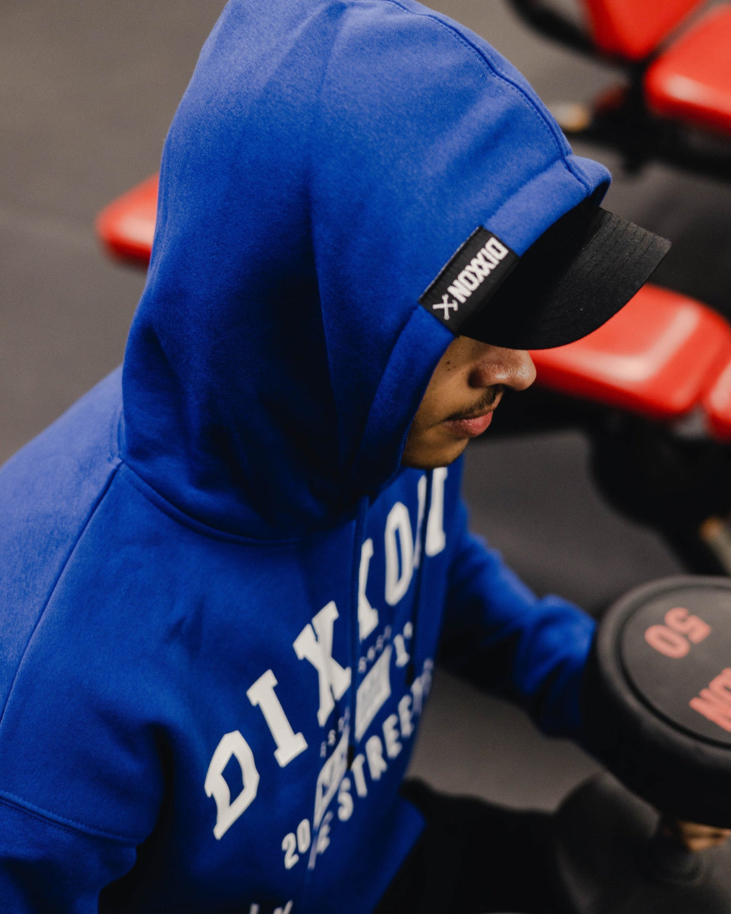 White In The Streets Pullover Hoodie - Blue