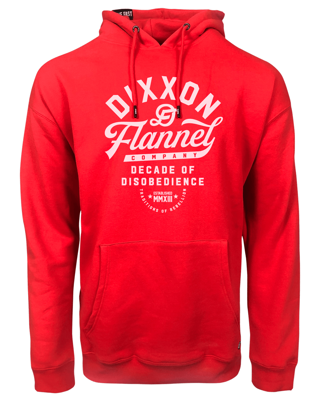 White Pastime Pullover Hoodie - Red