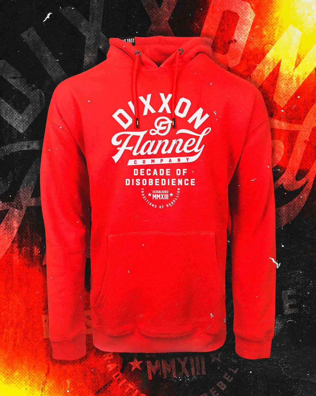 White Pastime Pullover Hoodie - Red