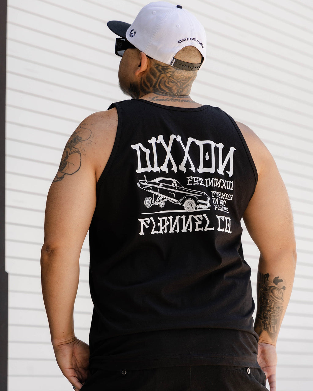 White Stink Bug Tank - Black