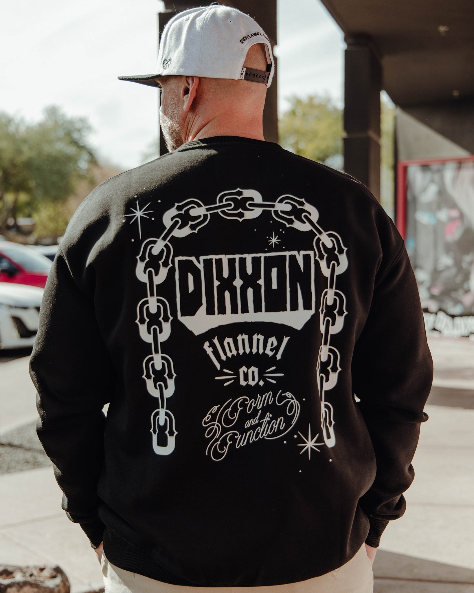 White Westside Crewneck Sweatshirt - Black