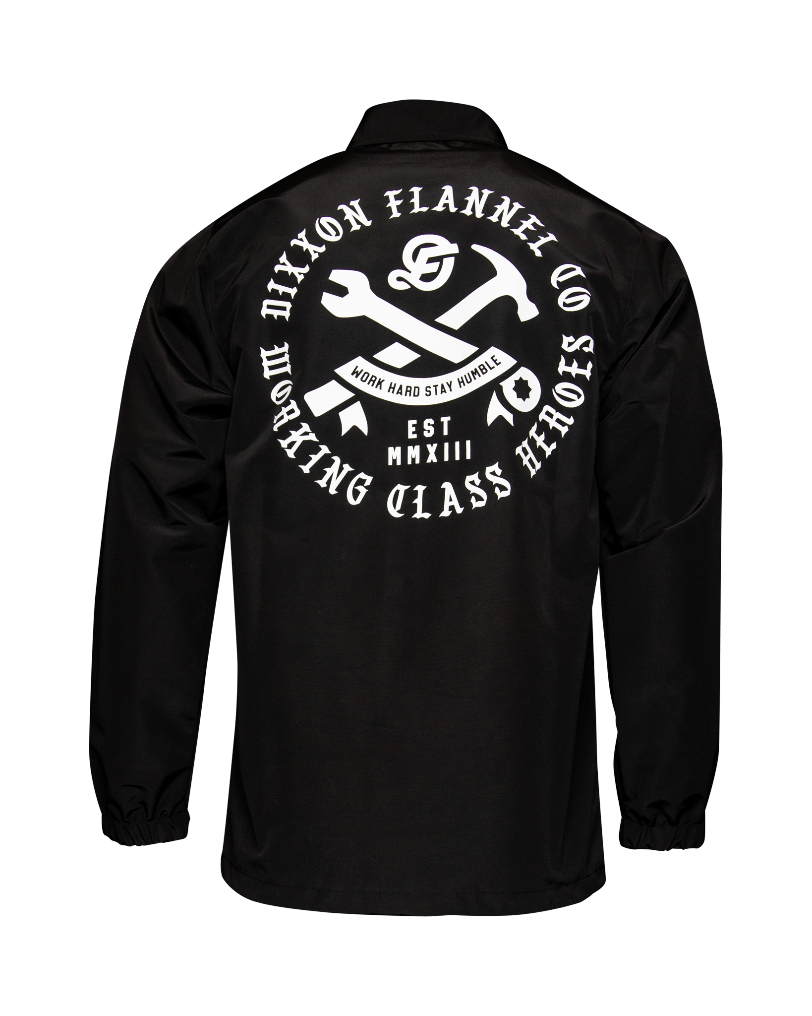 White Working Class Coaches Jacket - Black