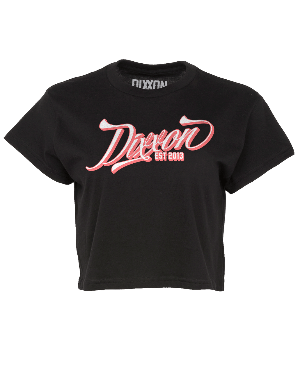Women's Ballpark Crop Top - Pink & Black