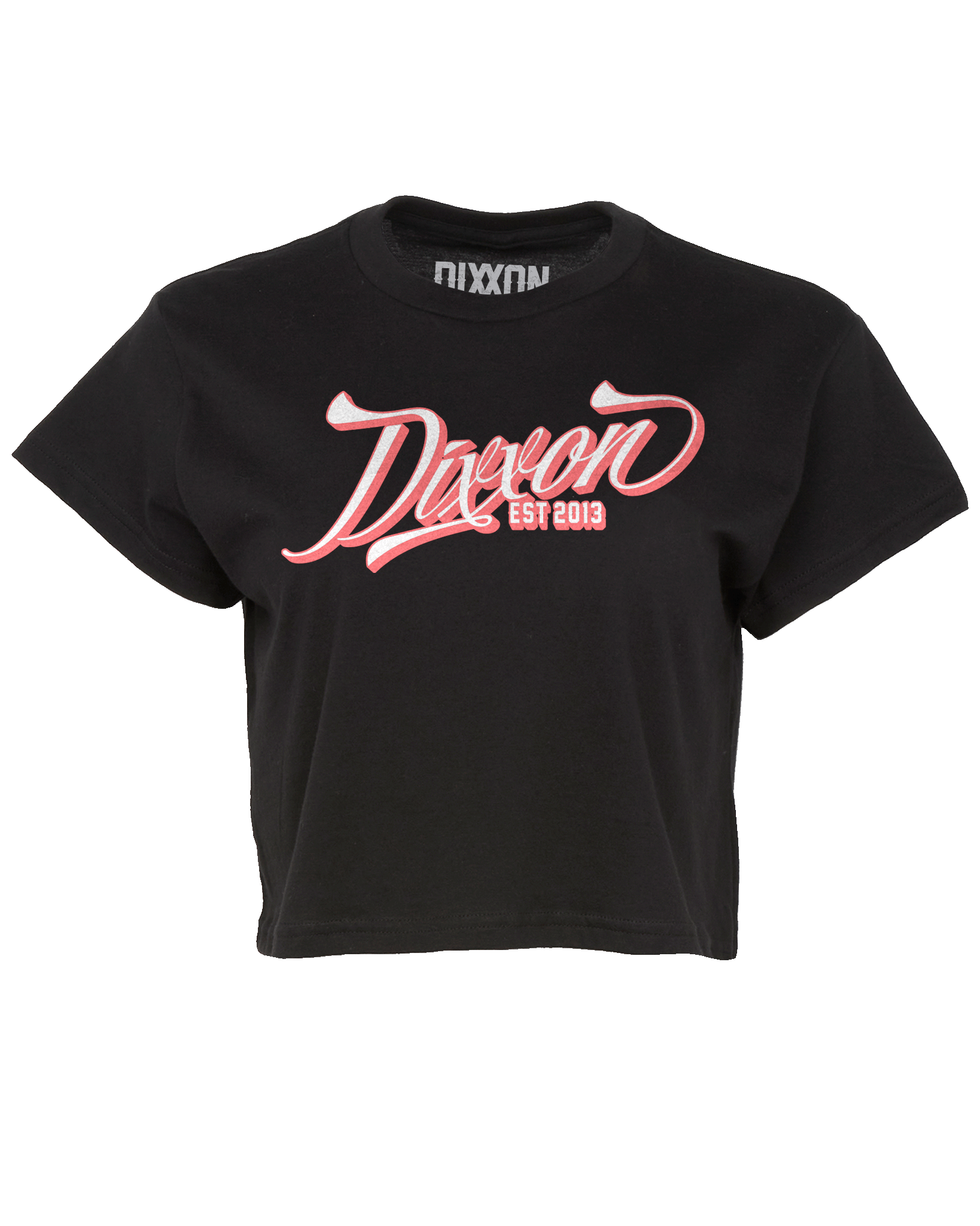 Women's Ballpark Crop Top - Pink & Black