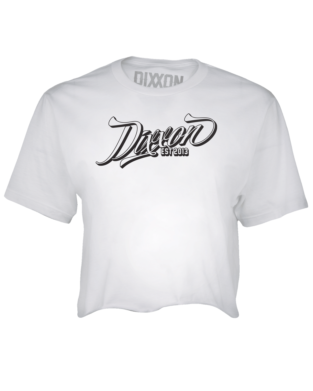 Women's Ballpark Crop Top - White & Black