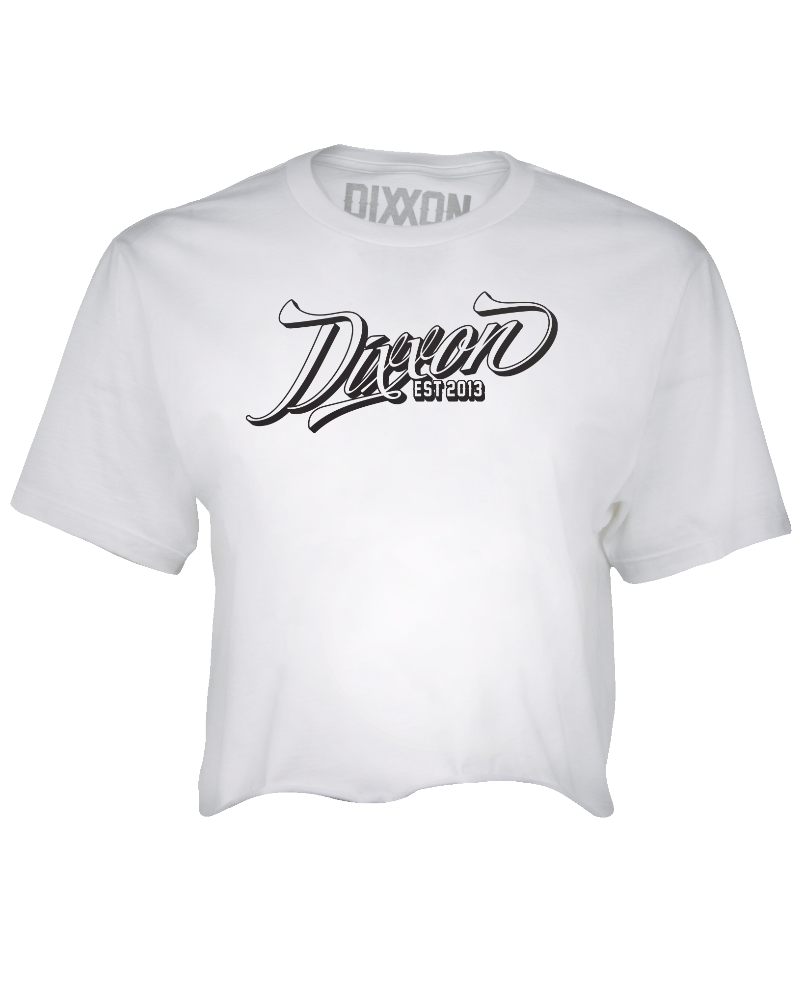 Women's Ballpark Crop Top - White & Black