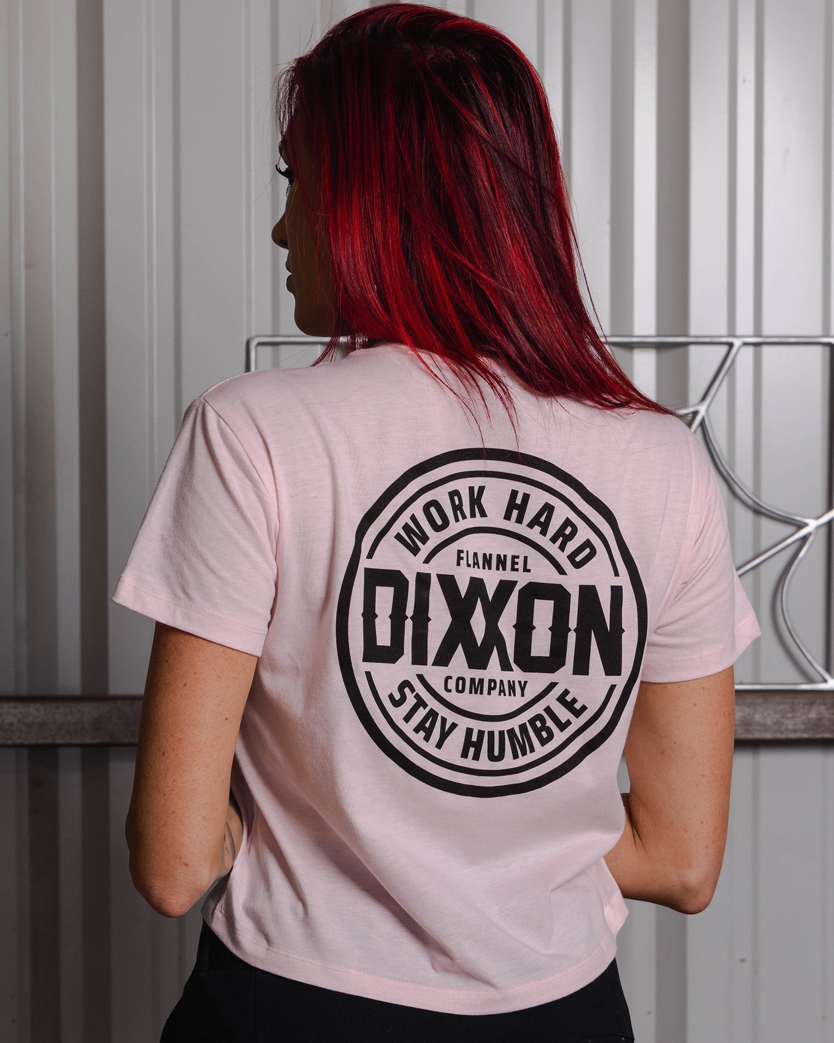 Women's Black Nuevo Corpo Crop Top - Pink