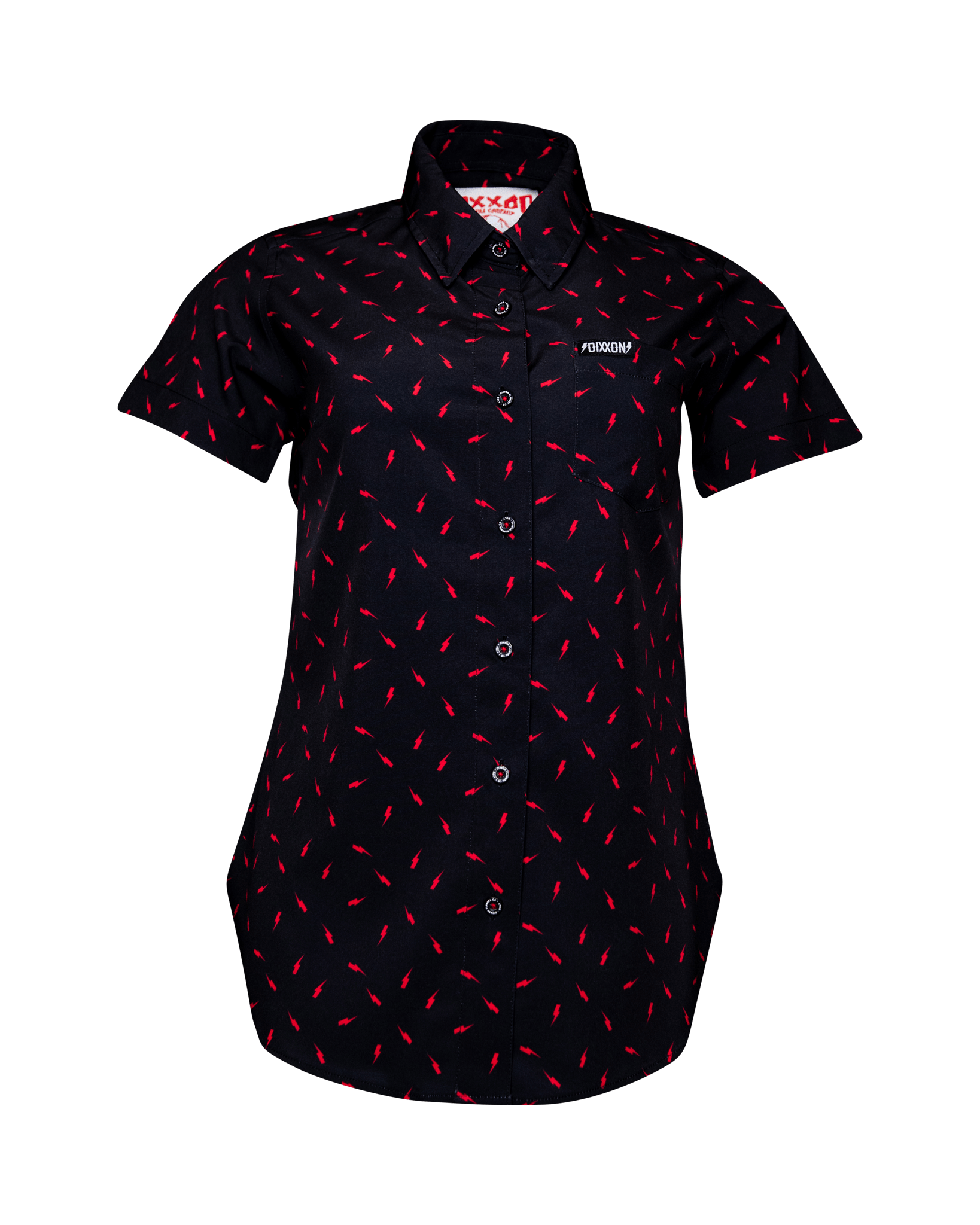 Women's Bolt Party Shirt - Black & Red