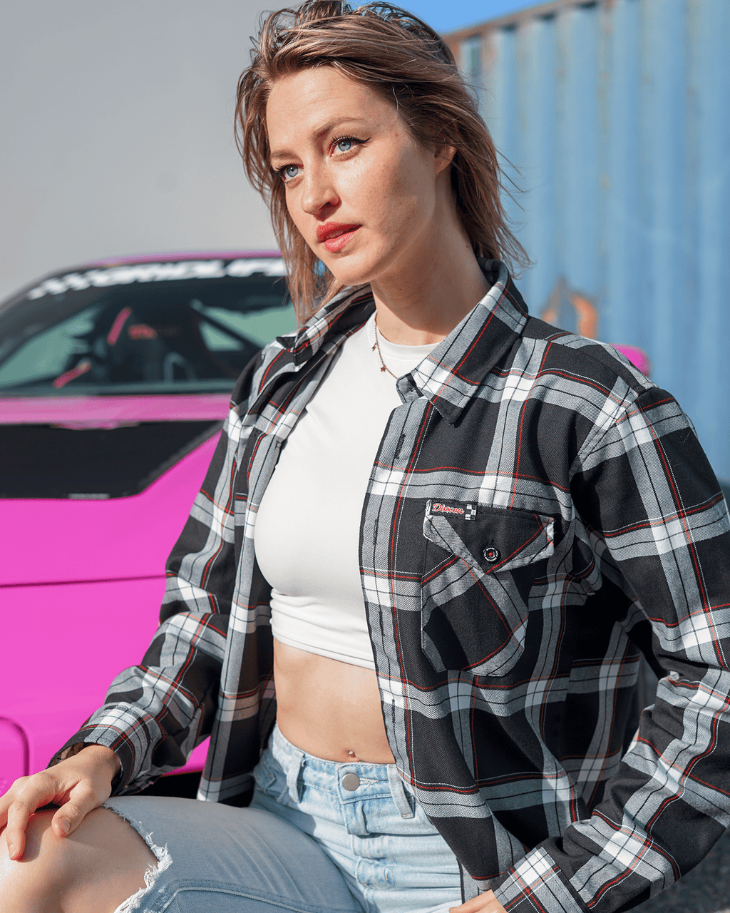 Women's Checkered Flag Flannel