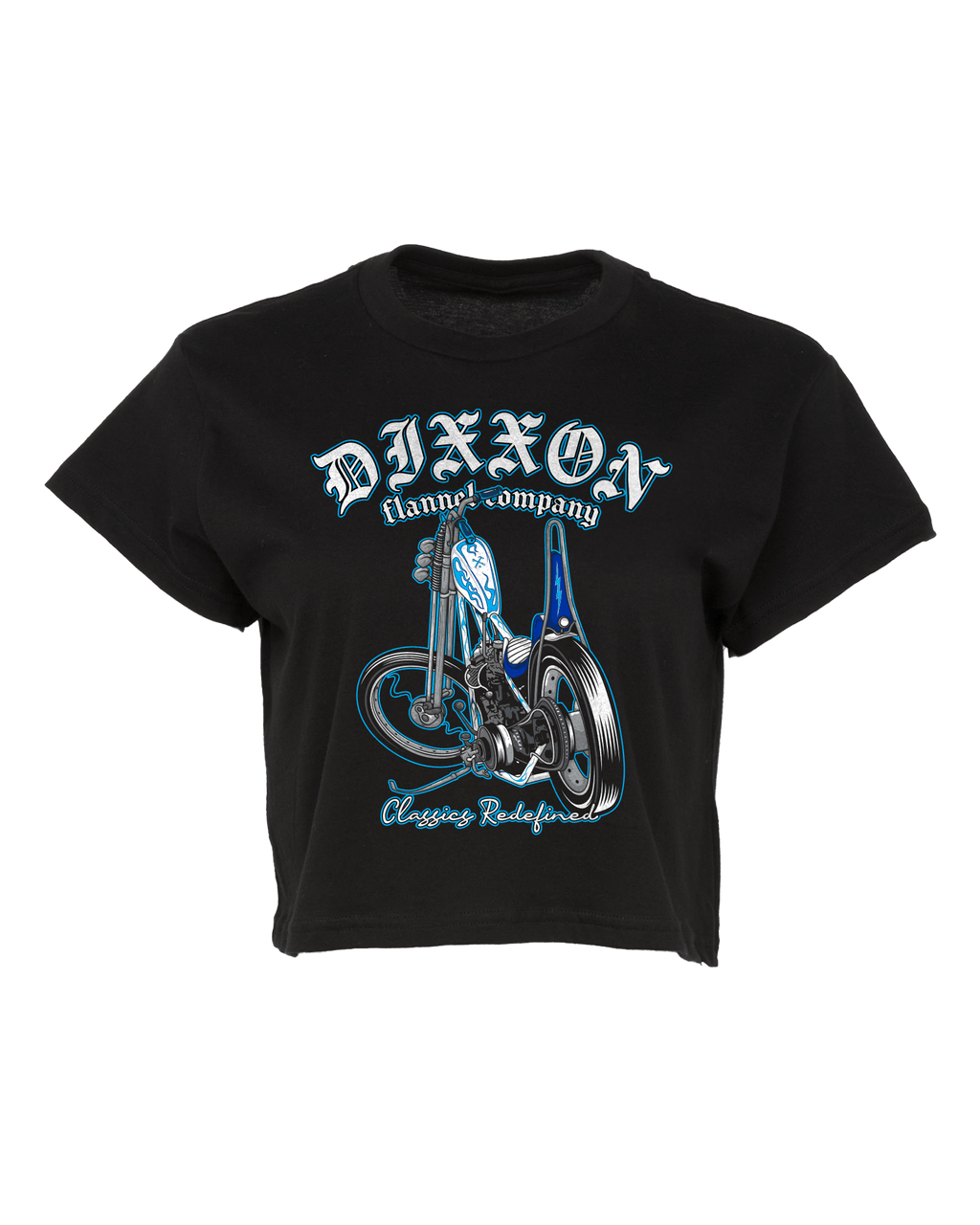 Women's Classic Chopper Crop Top - Black