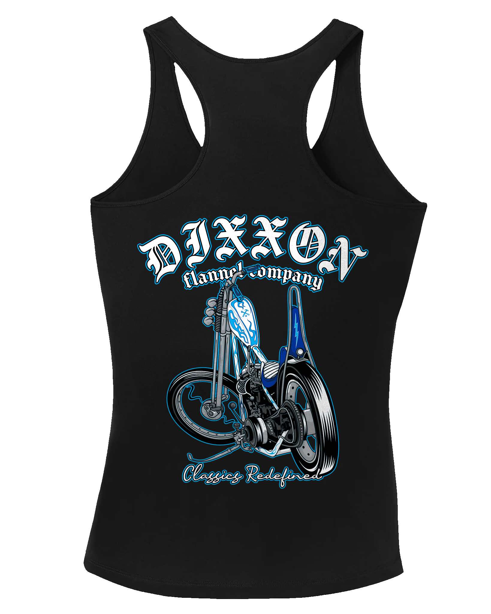 Women's Classic Chopper Fitted Tank - Black