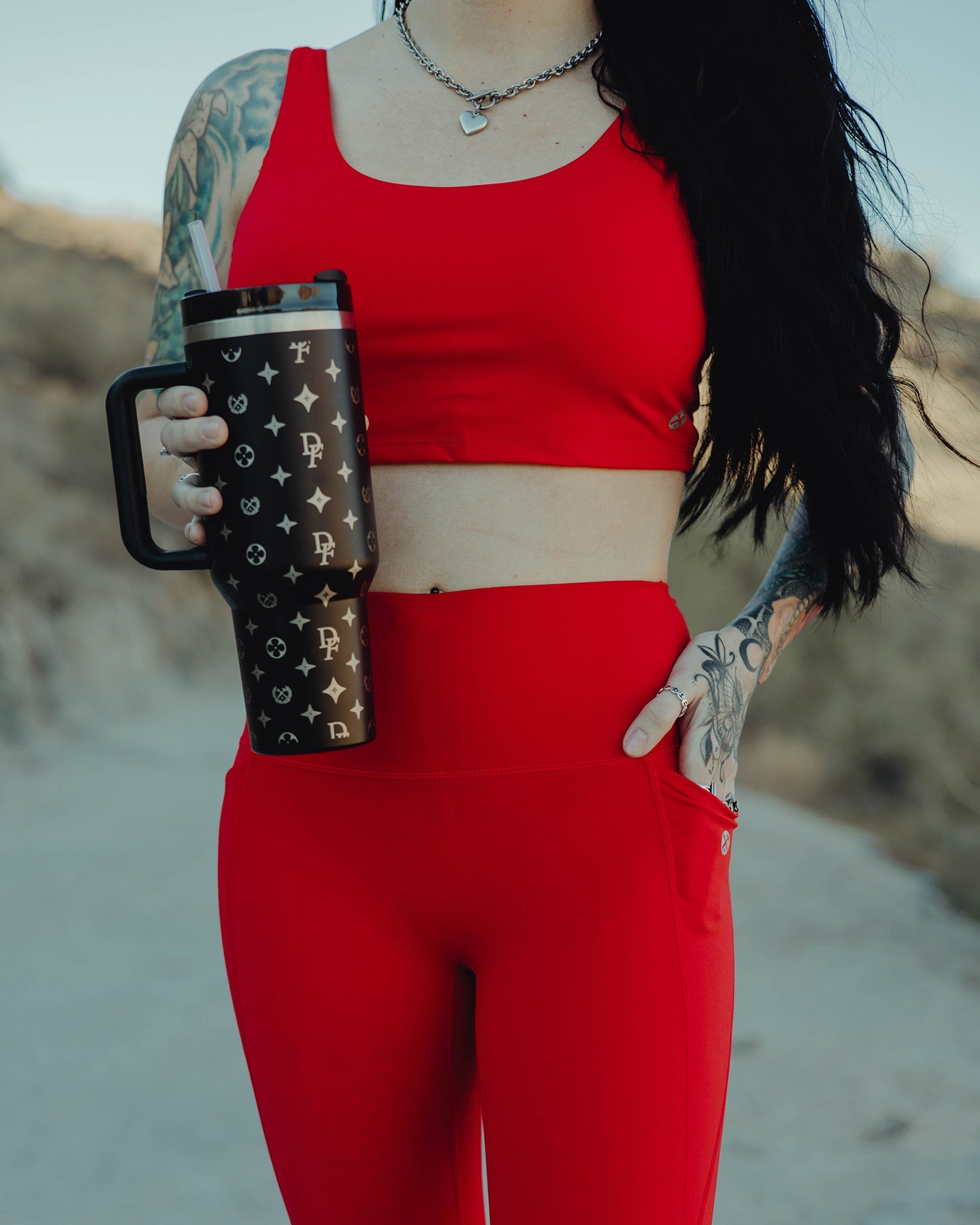 Women's Classic Leggings - Red