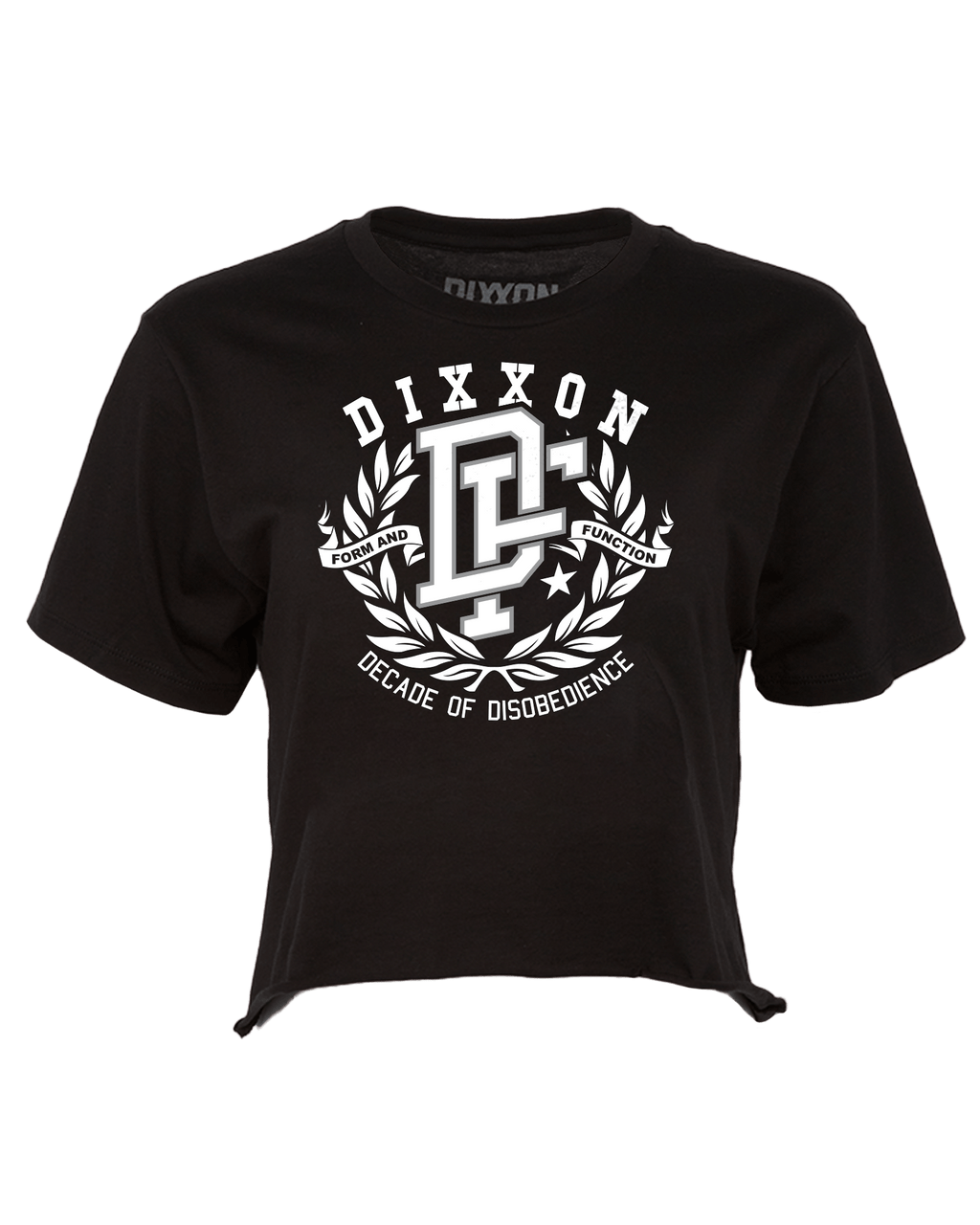 Women's Decade of Disobedience Crop Top - Black