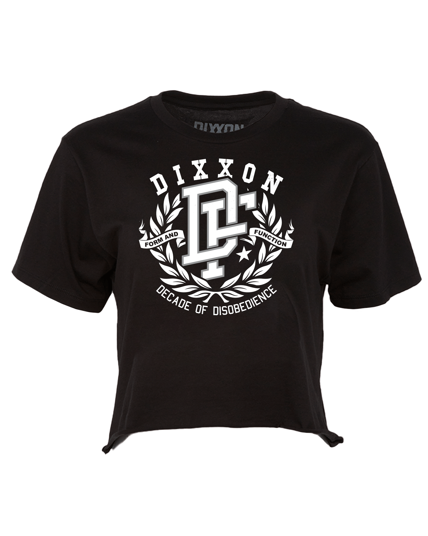 Women's Decade of Disobedience Crop Top - Black