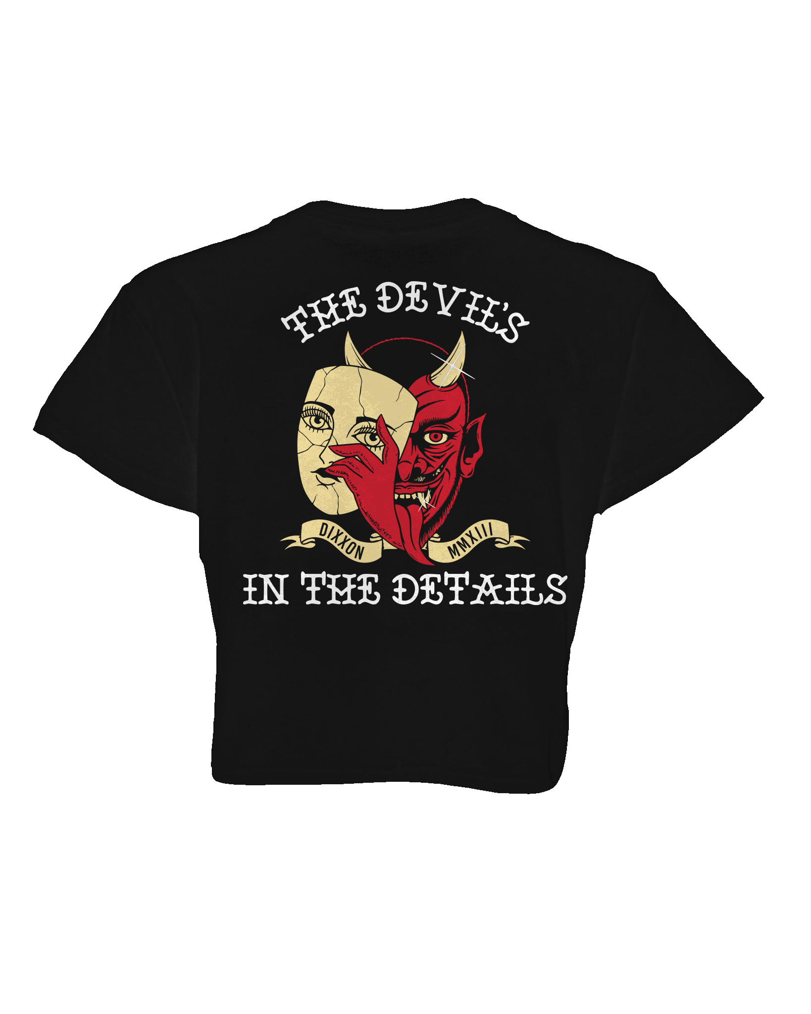 Women's Devil Is In The Details Crop Top - Black