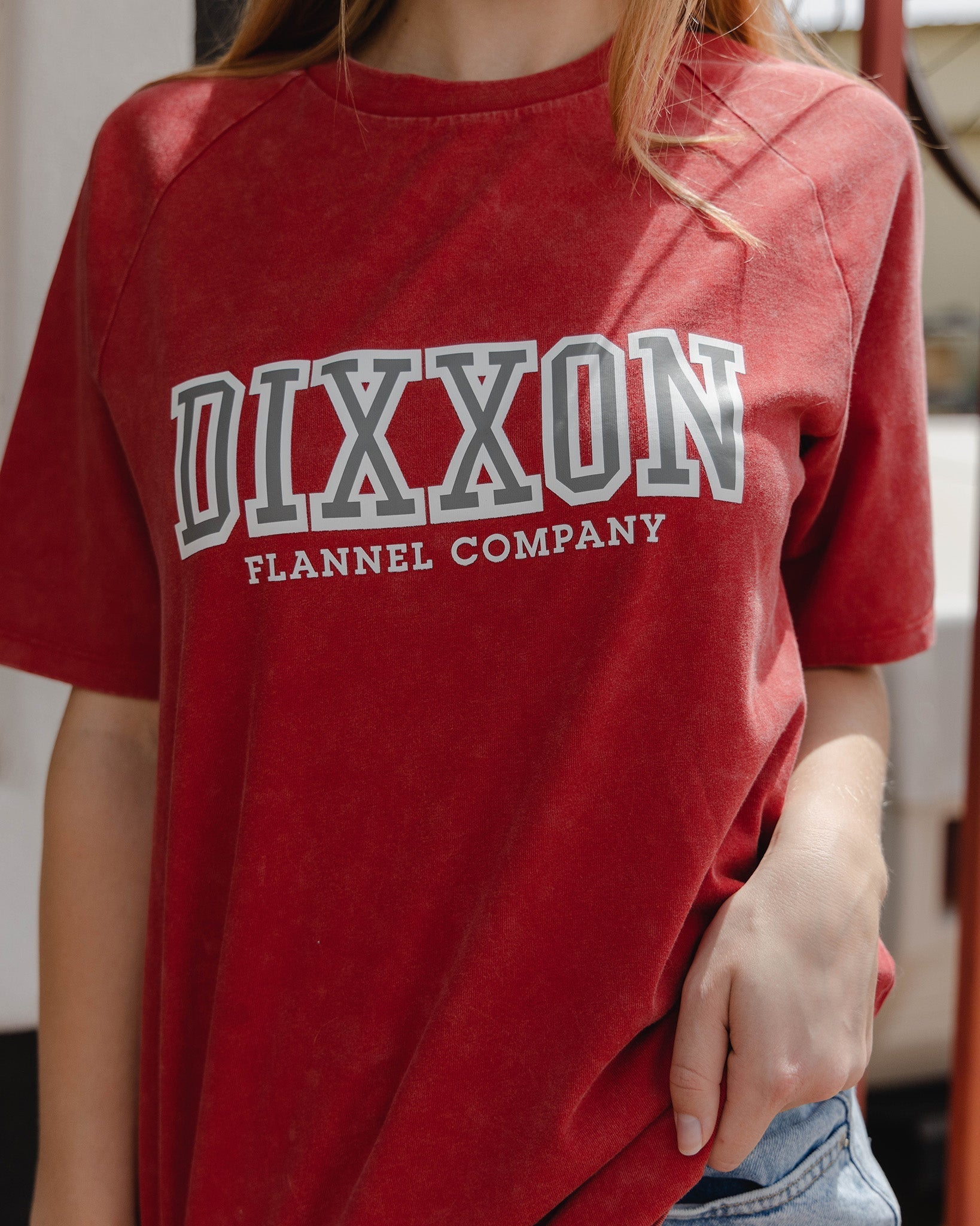 Women's DFCO Acid Wash T-Shirt - Red