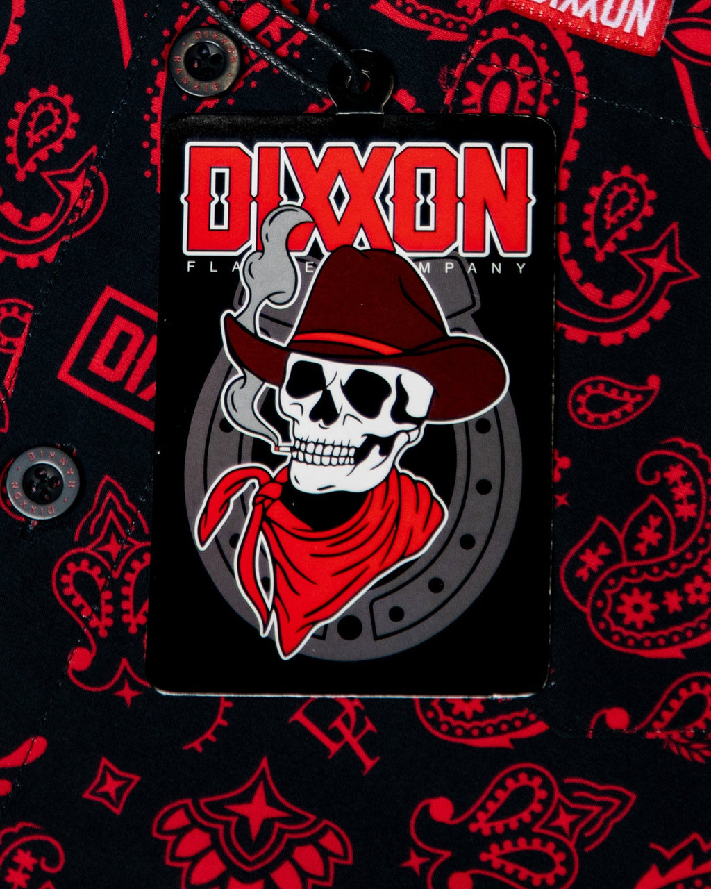 Women's Hankie Party Shirt - Black & Red