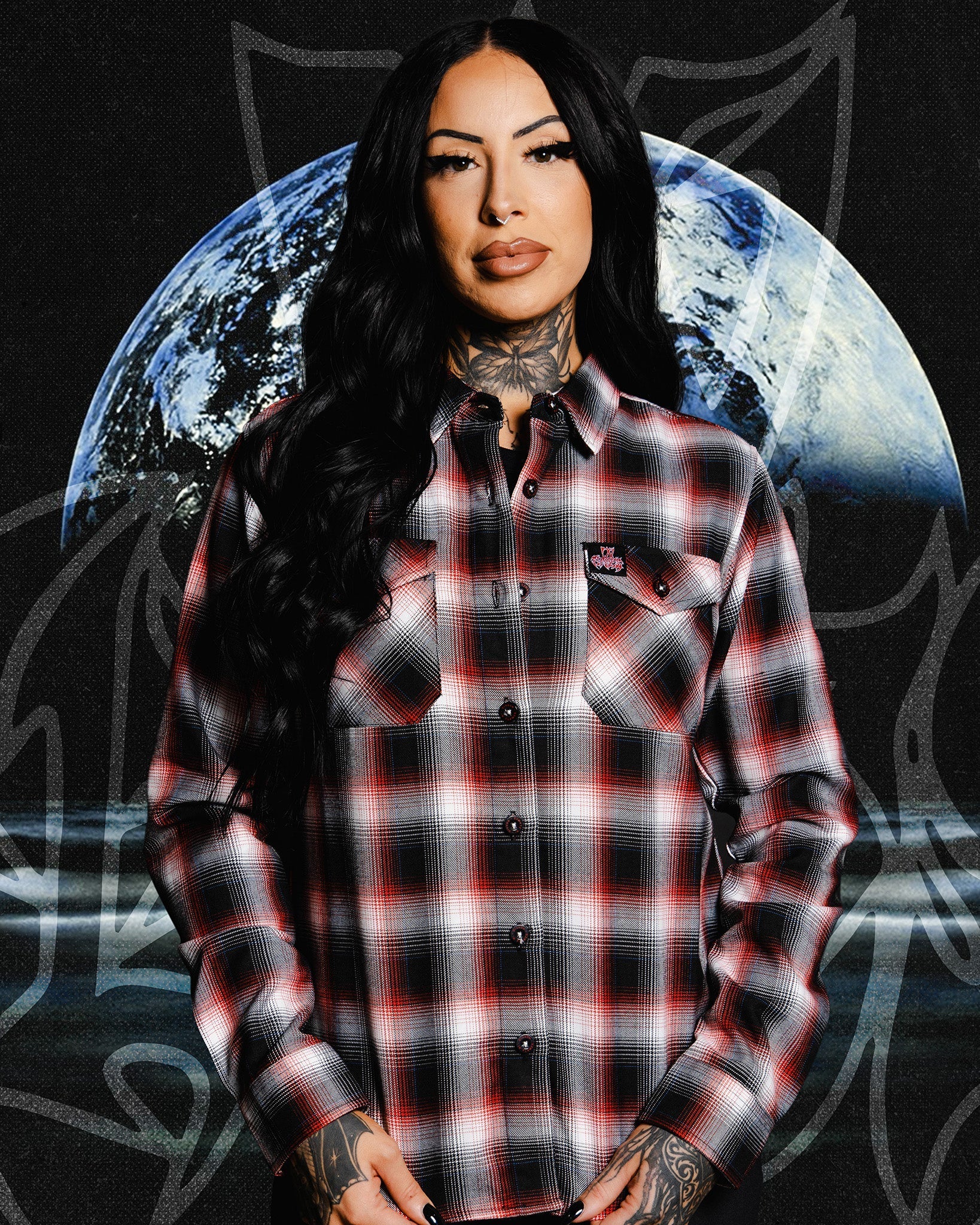 Women's In Flames Lunar Strain Flannel