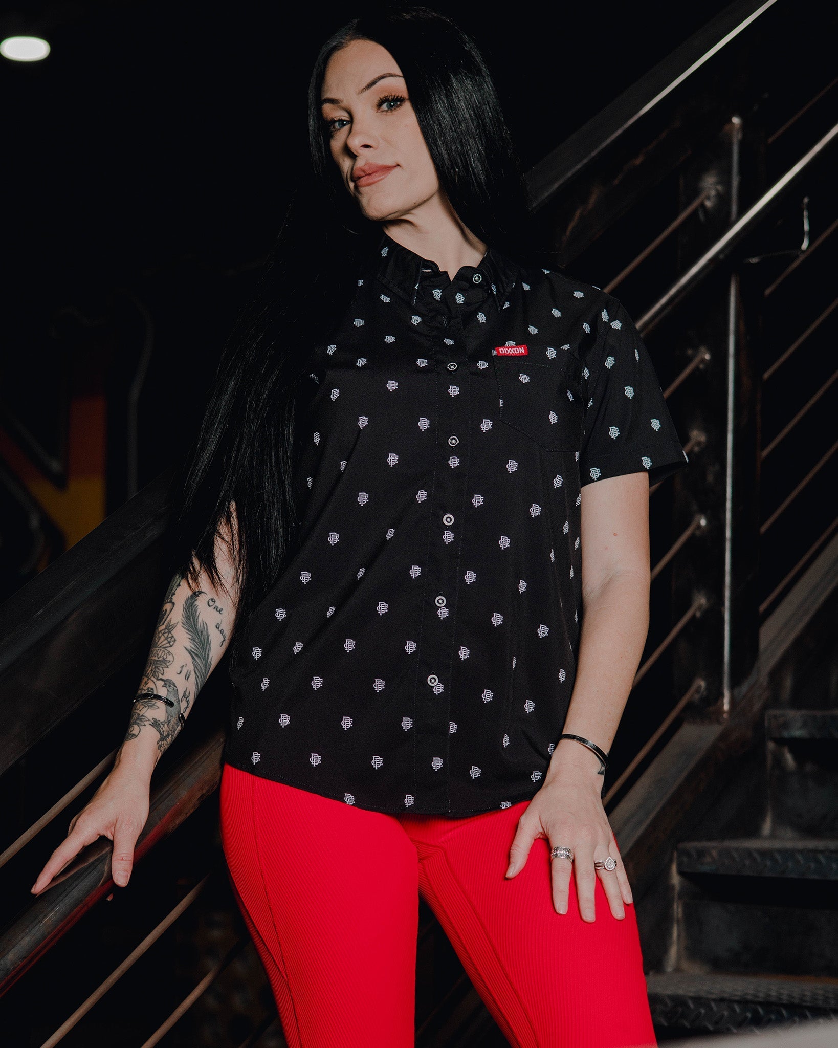 Women's Insignia Party Shirt - Black & White