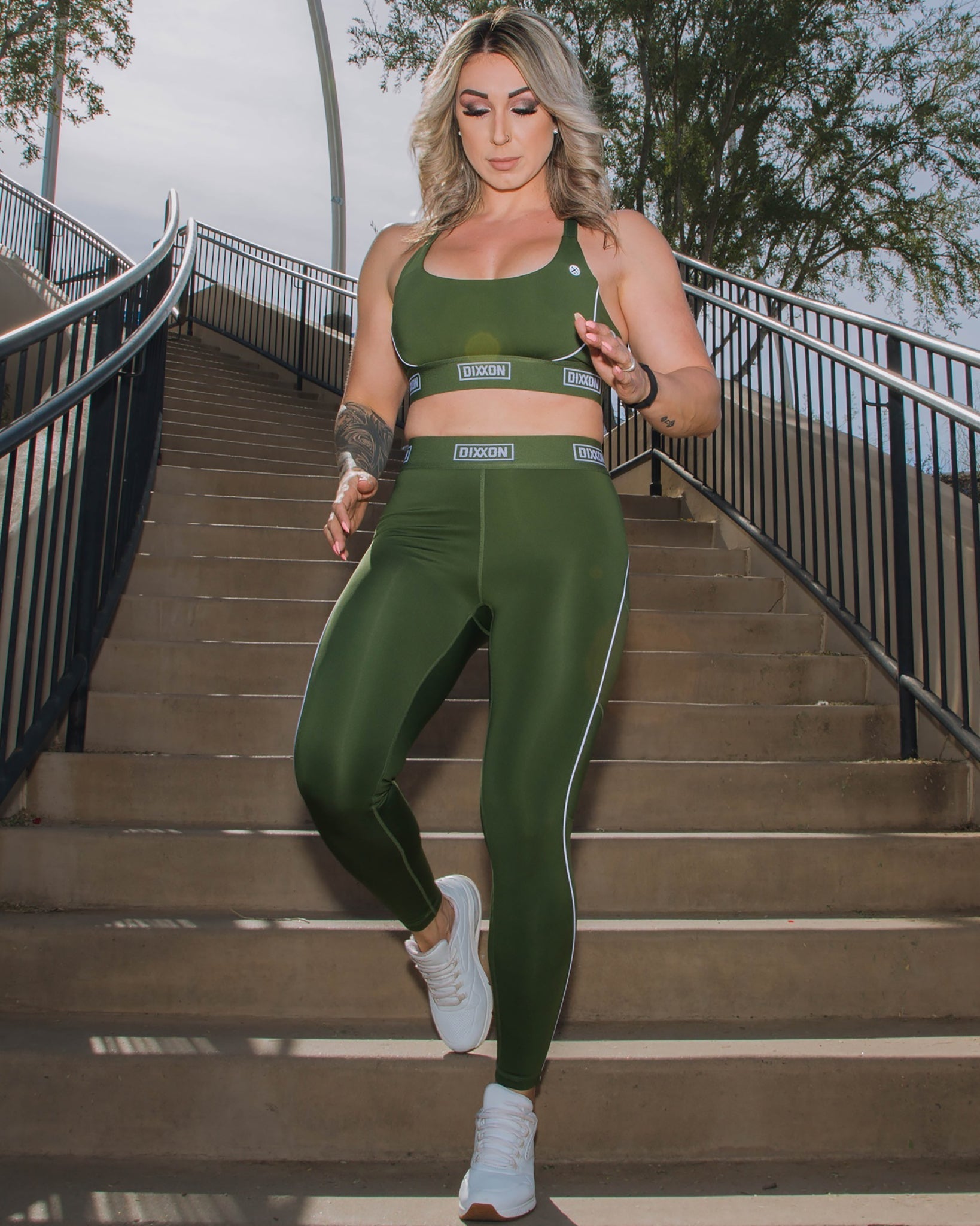 Women's Jane Sports Bra - O.D. Green